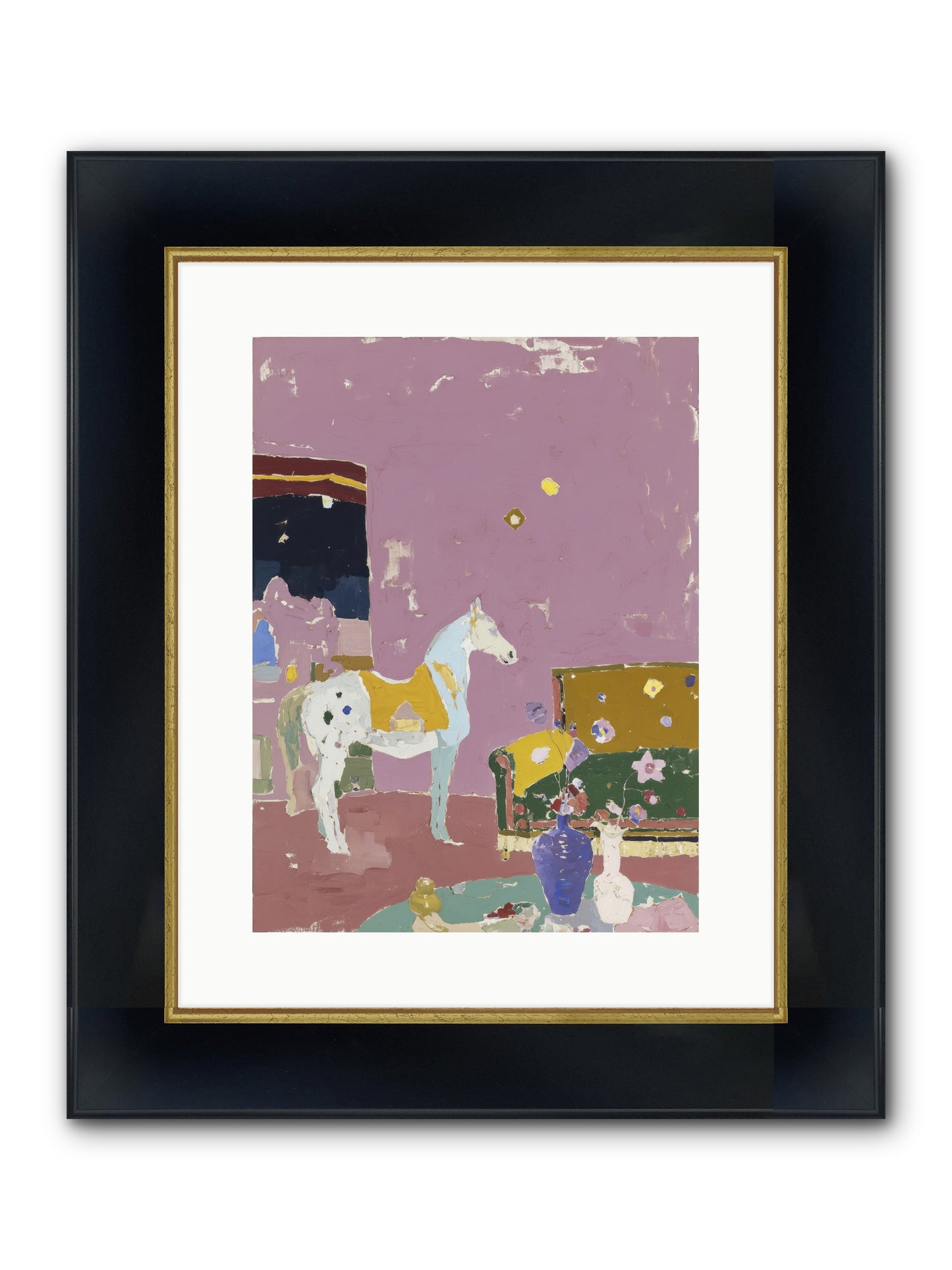Current Mood Framed Print - Wide Black w/Gold 12x16