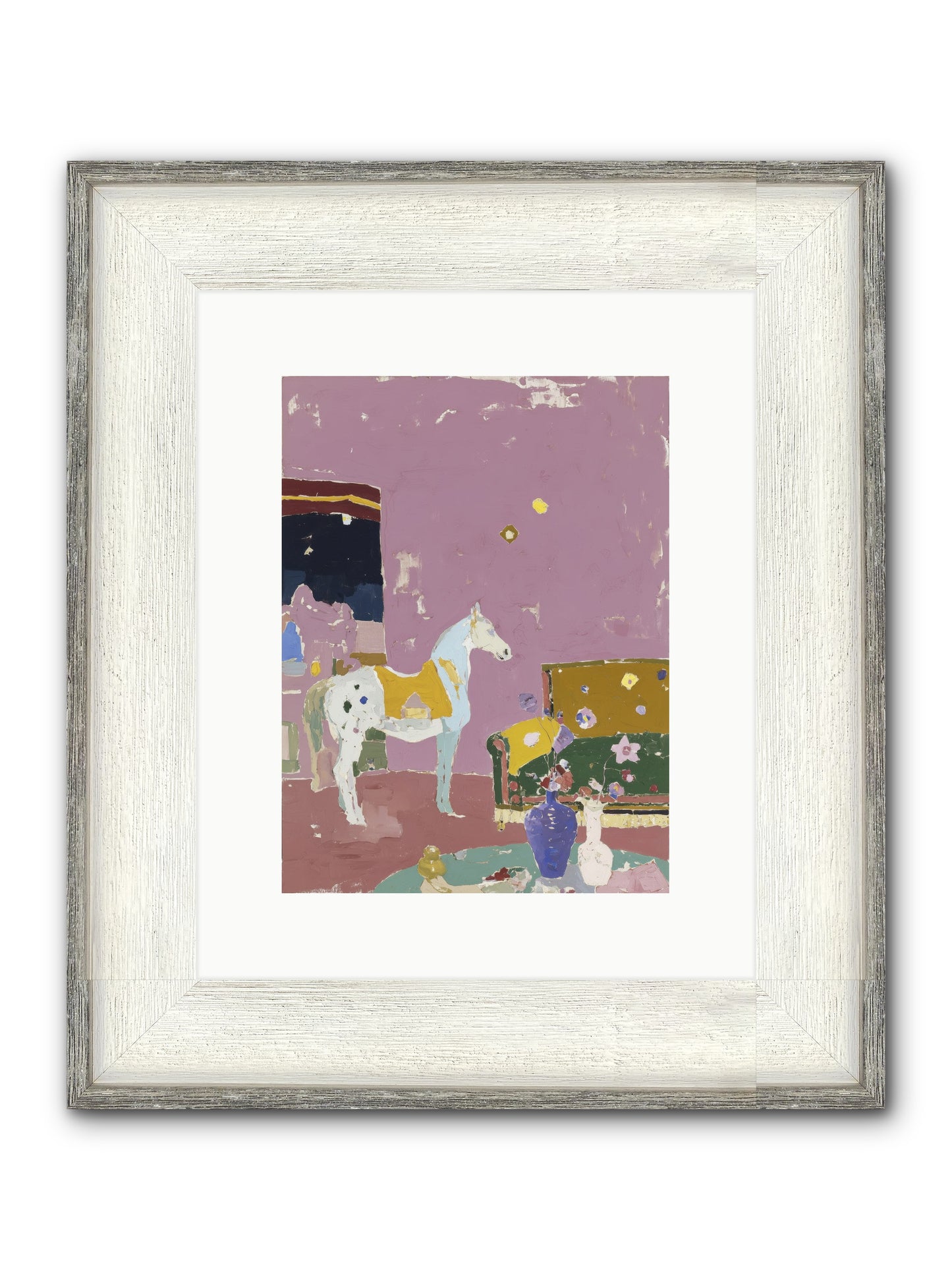 Current Mood Framed Print - Driftwood White 9x12