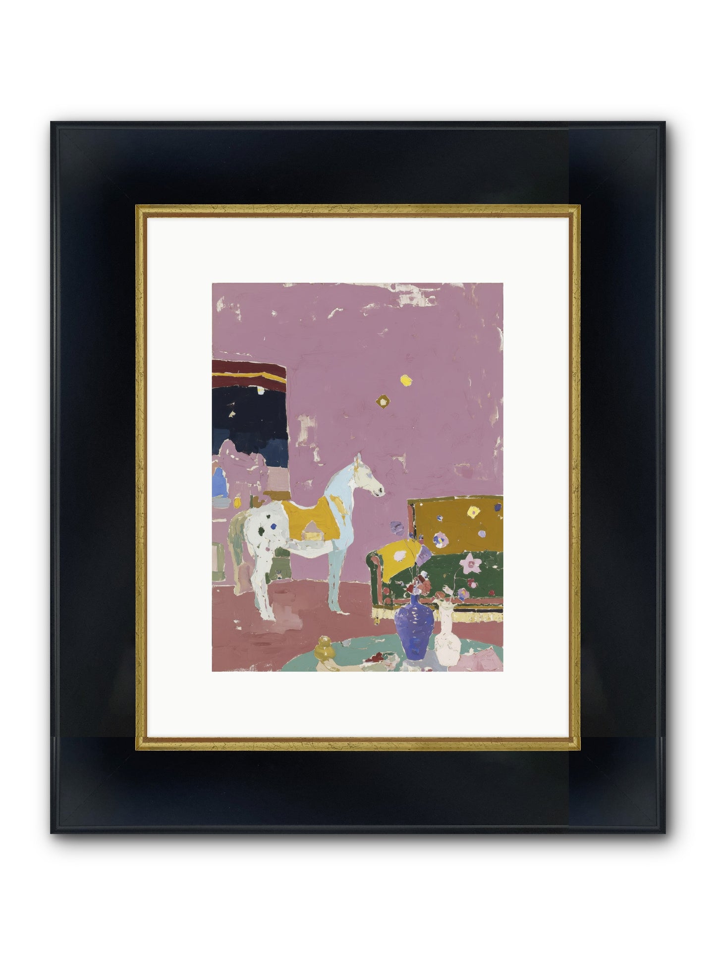Current Mood Framed Print - Wide Black w/Gold 9x12