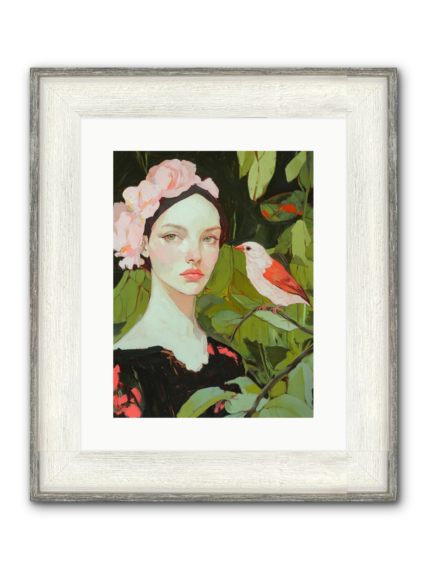 Currents Of Memory Framed Print - Driftwood White 12x16