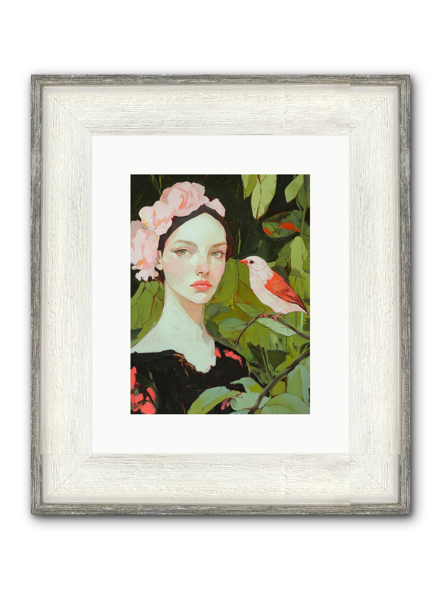 Currents Of Memory Framed Print - Driftwood White 9x12