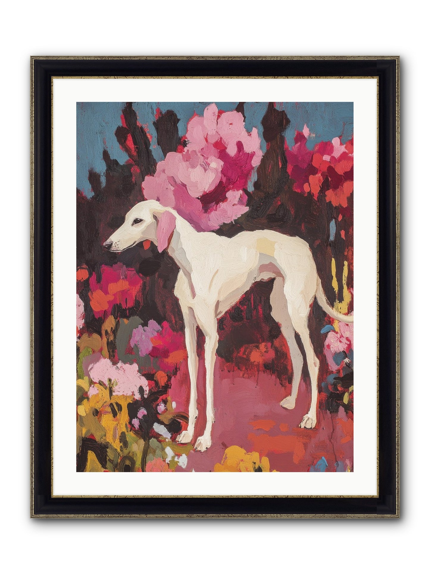 Daisy Framed Print - Black & Gold 24x32