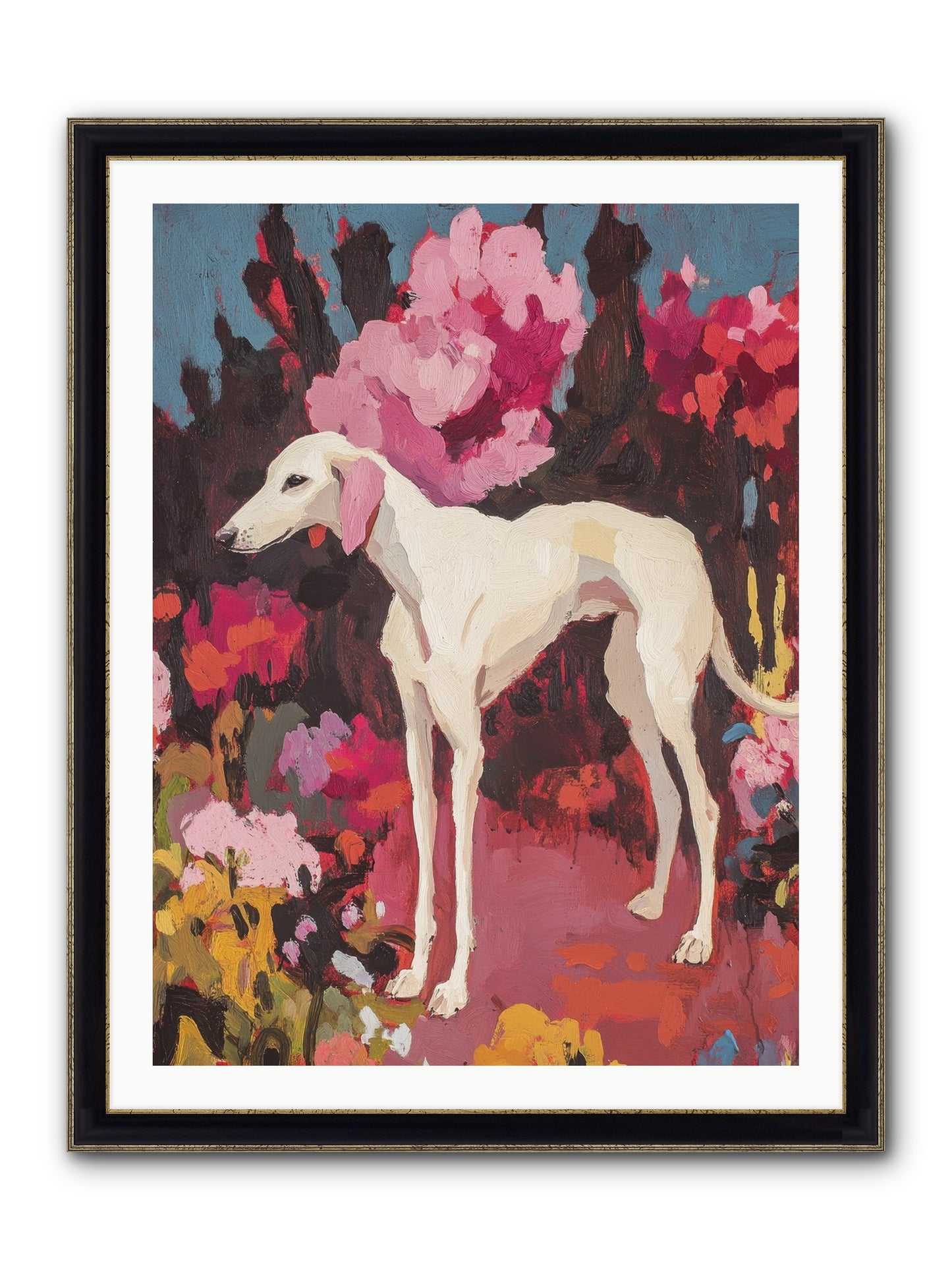 Daisy Framed Print - Black & Gold 30x40