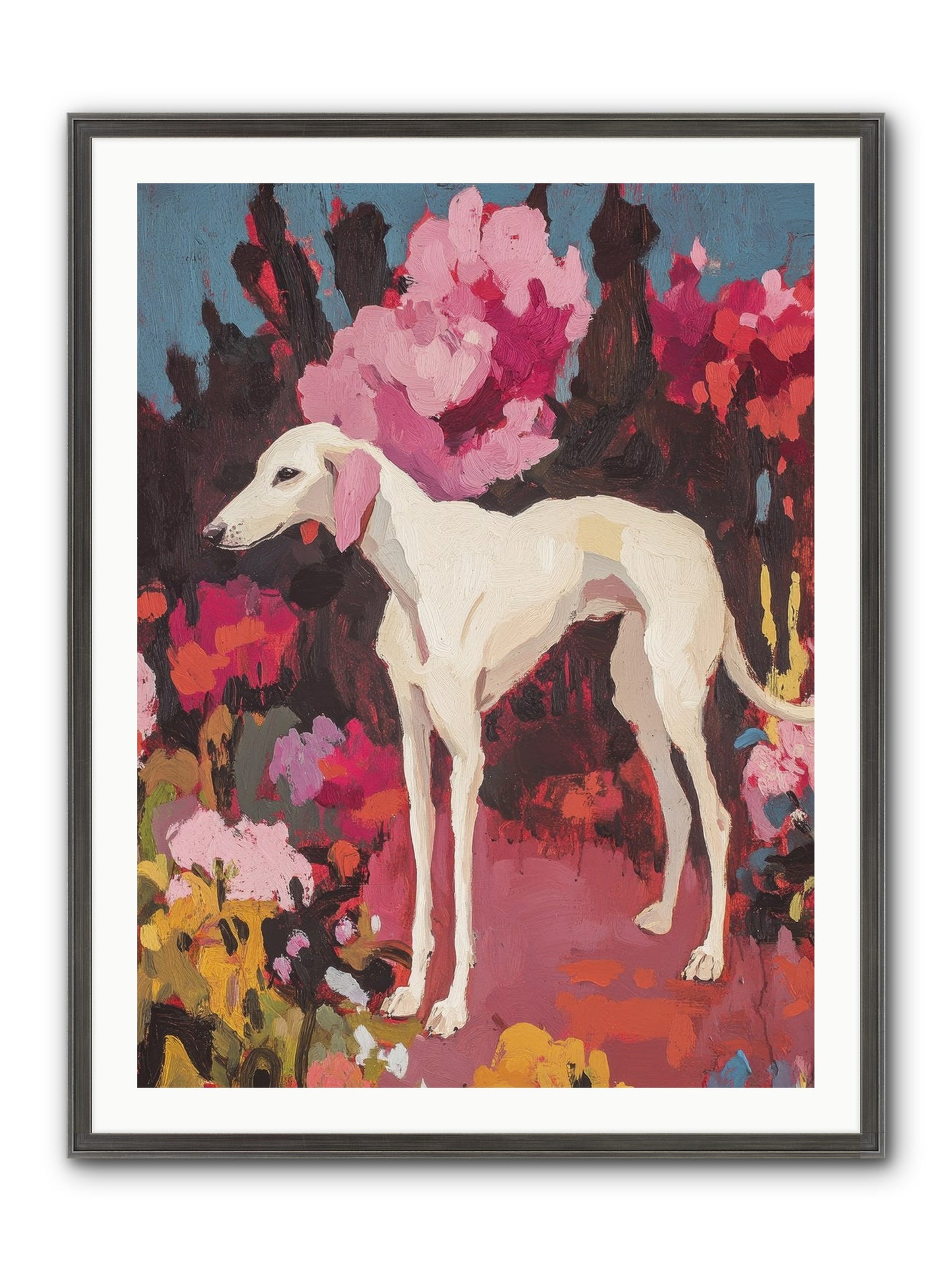 Daisy Framed Print - Slimwoods Black/Silver 30x40