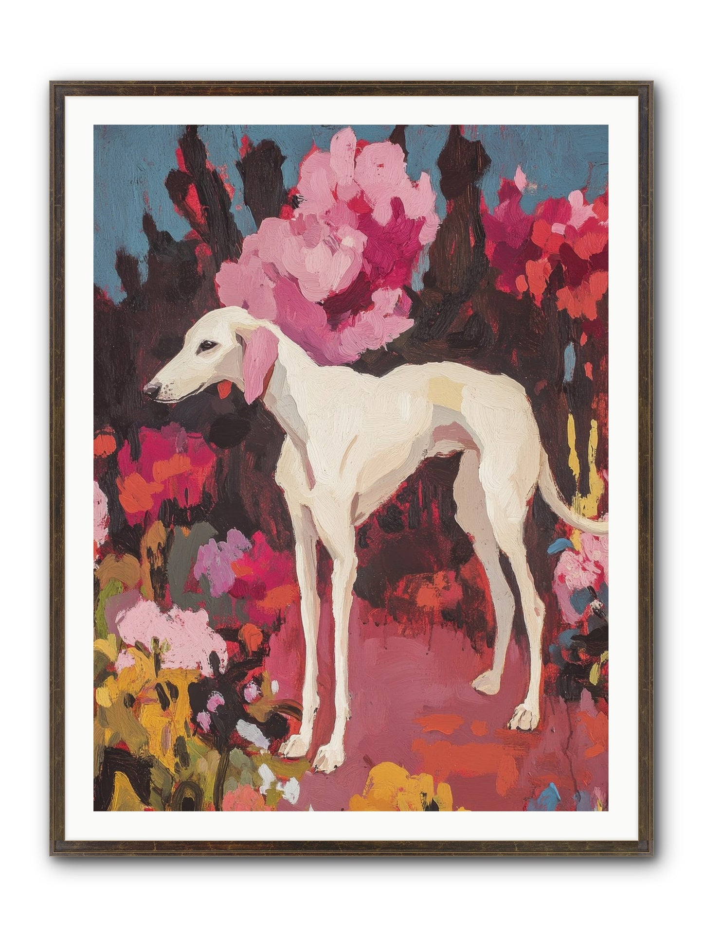 Daisy Framed Print - Slimwoods Black/Gold 36x48