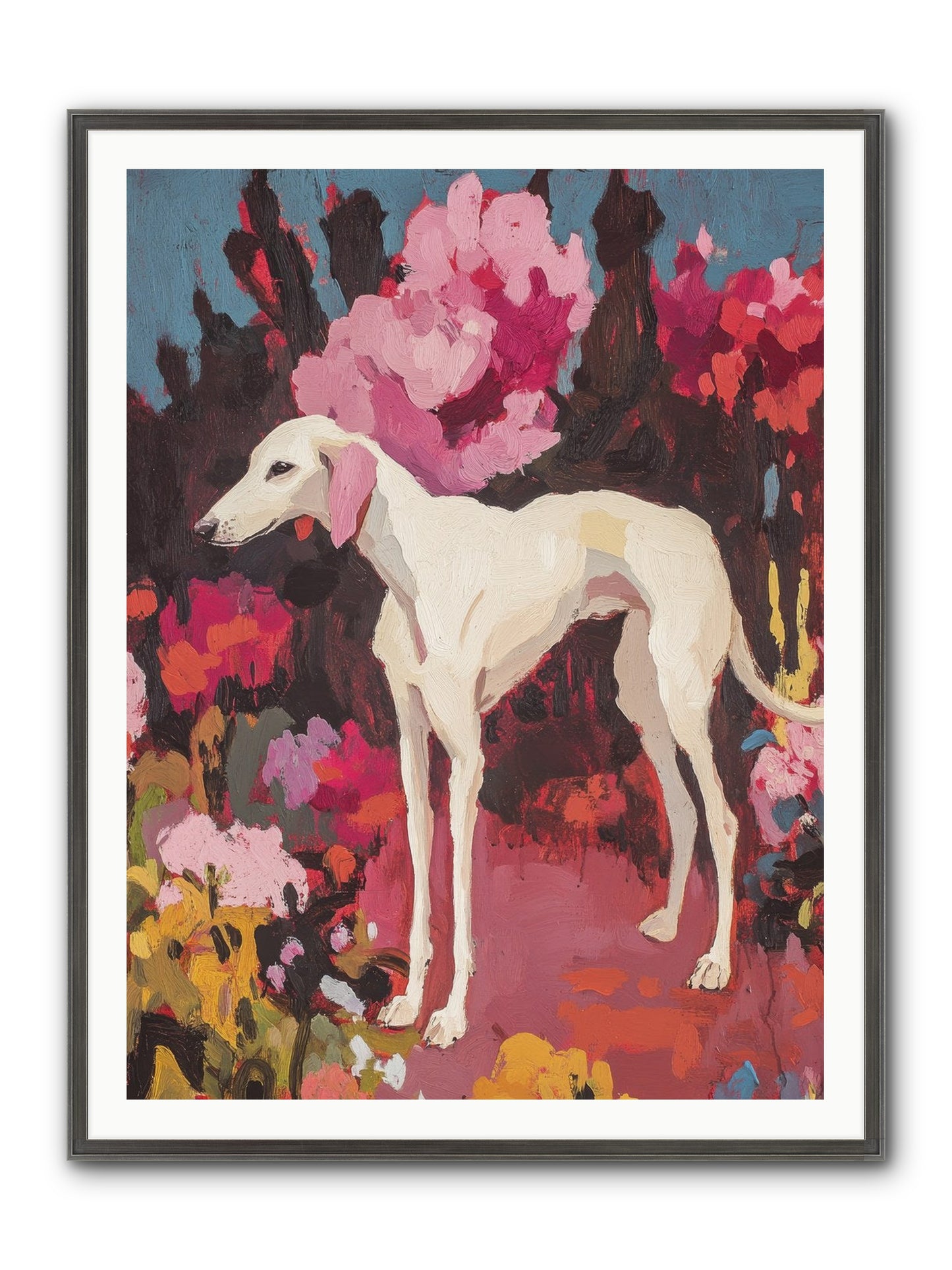 Daisy Framed Print - Slimwoods Black/Silver 36x48