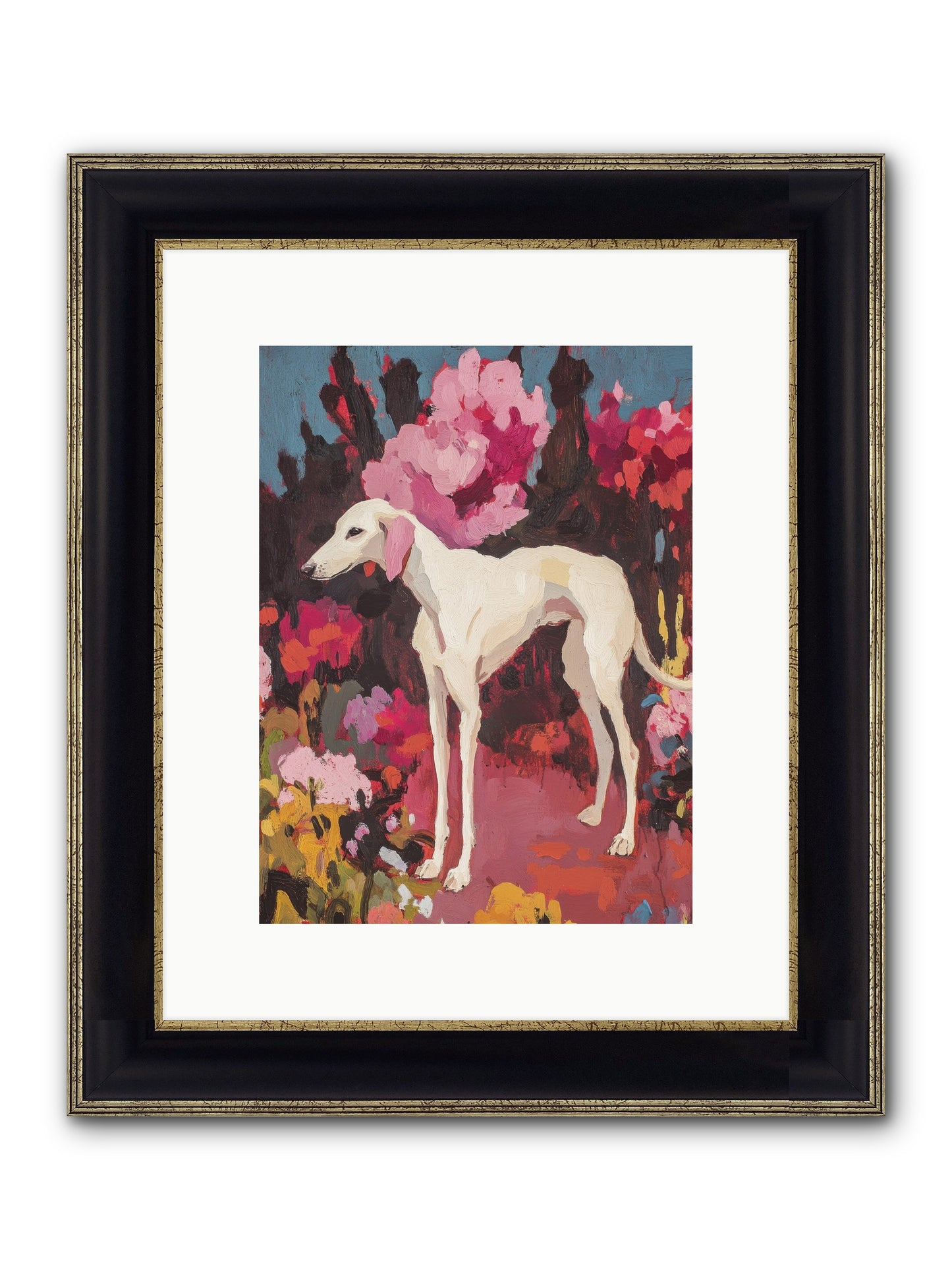 Daisy Framed Print - Black & Gold 9x12