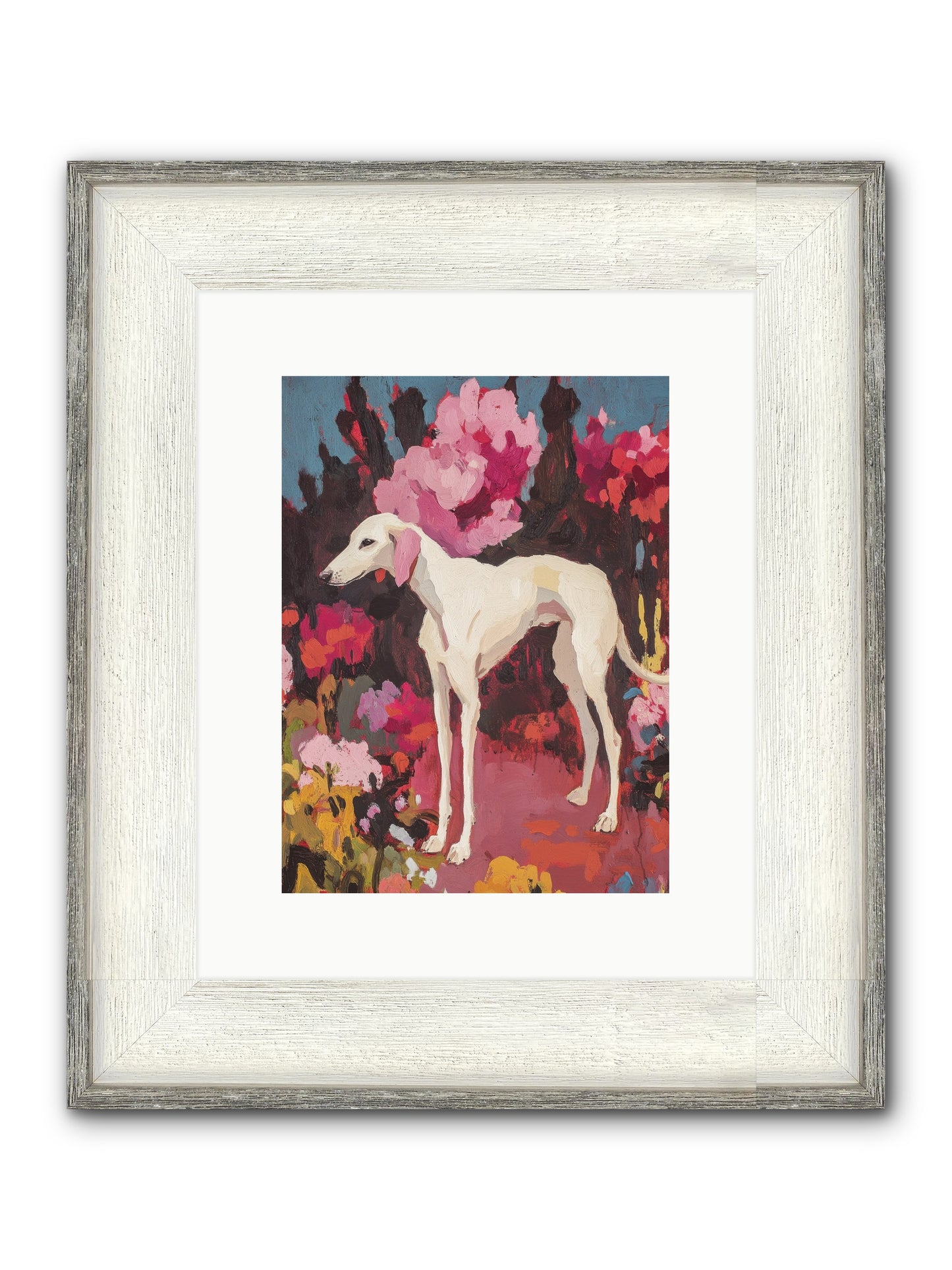 Daisy Framed Print - Driftwood White 9x12