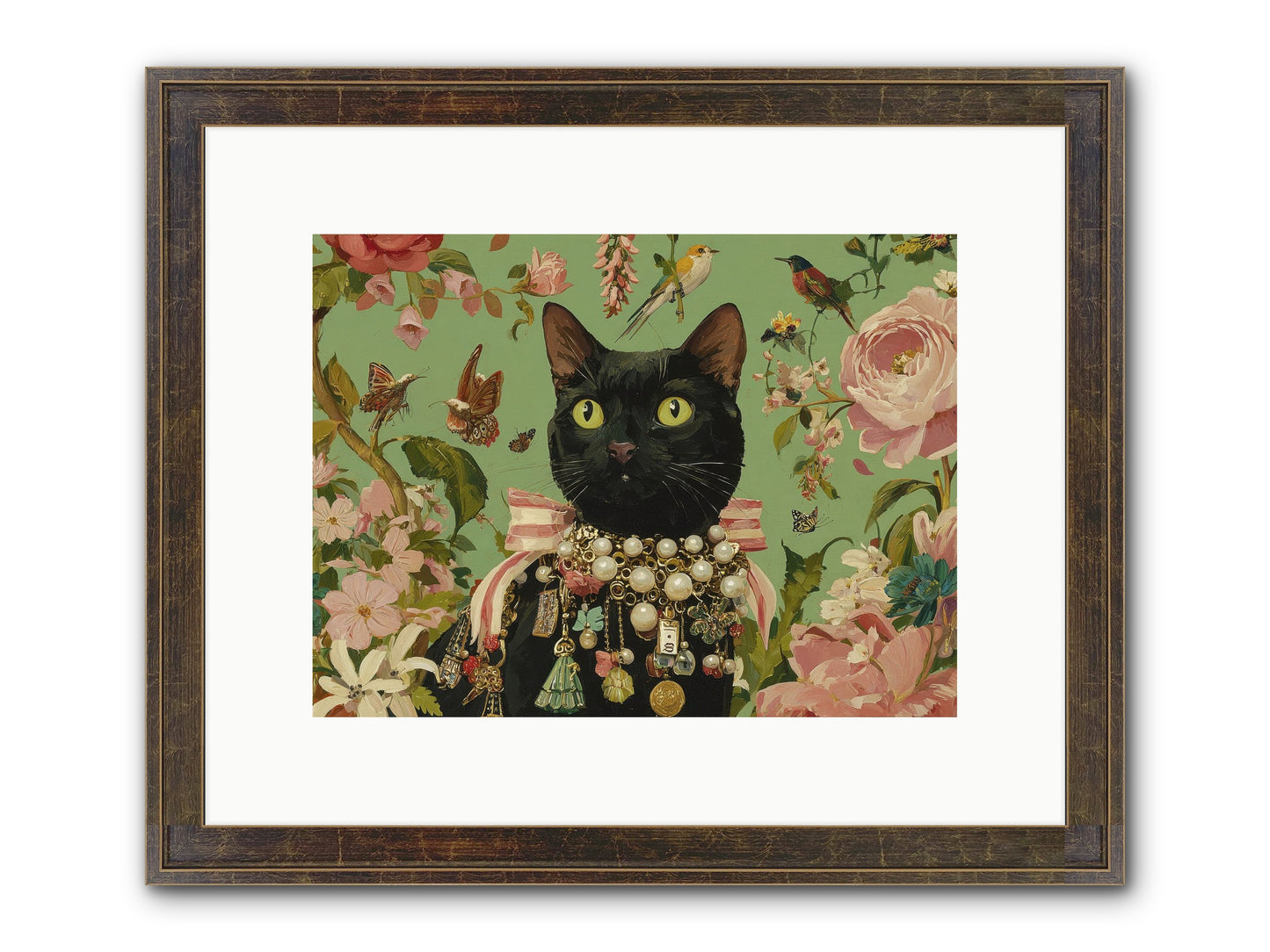 Daisy Whispers Framed Print - Slimwoods Black/Gold 12x9