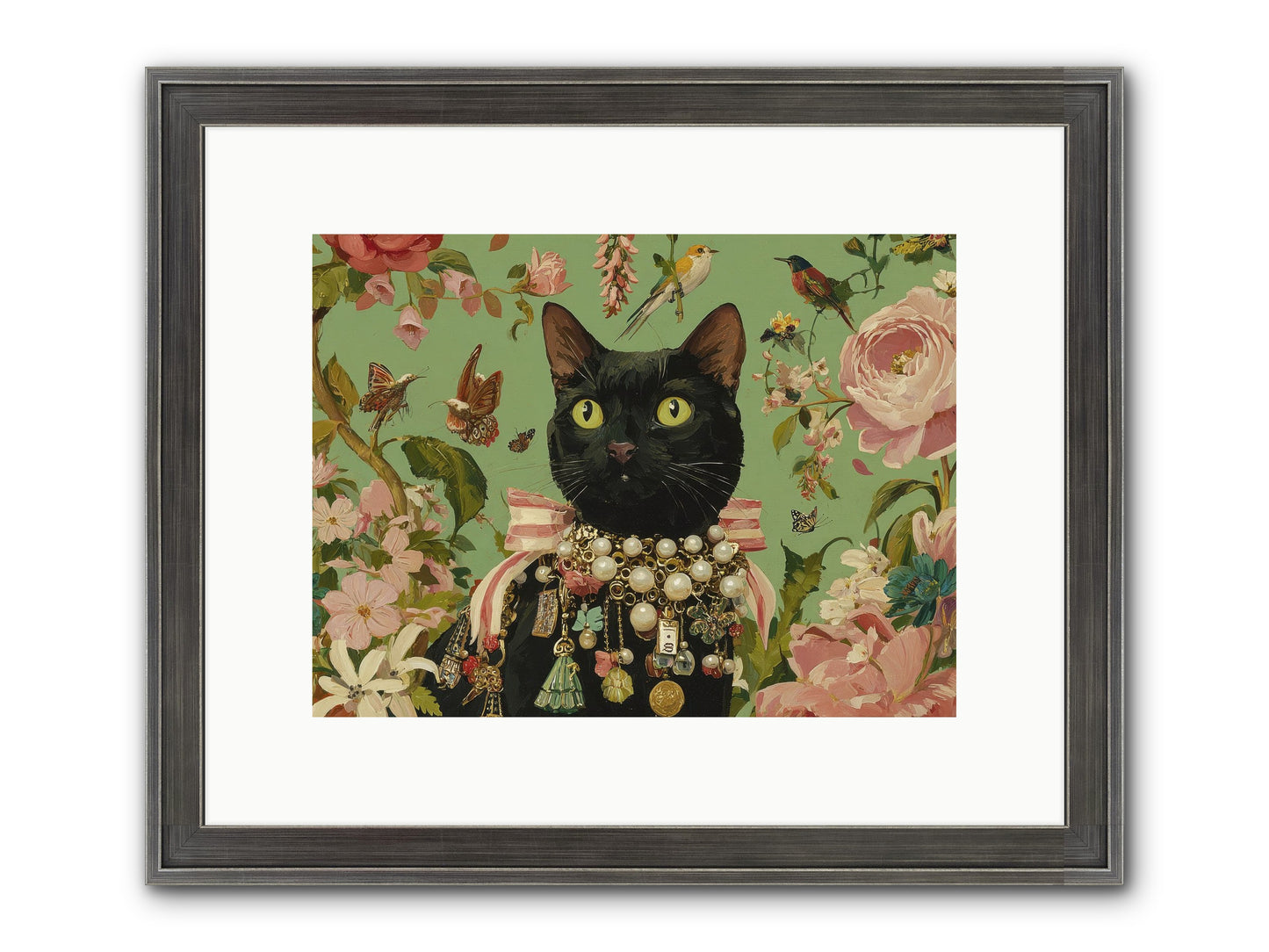 Daisy Whispers Framed Print - Slimwoods Black/Silver 12x9