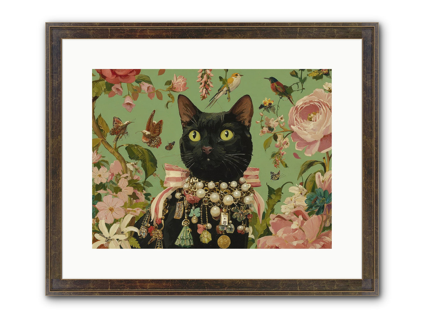 Daisy Whispers Framed Print - Slimwoods Black/Gold 16x12