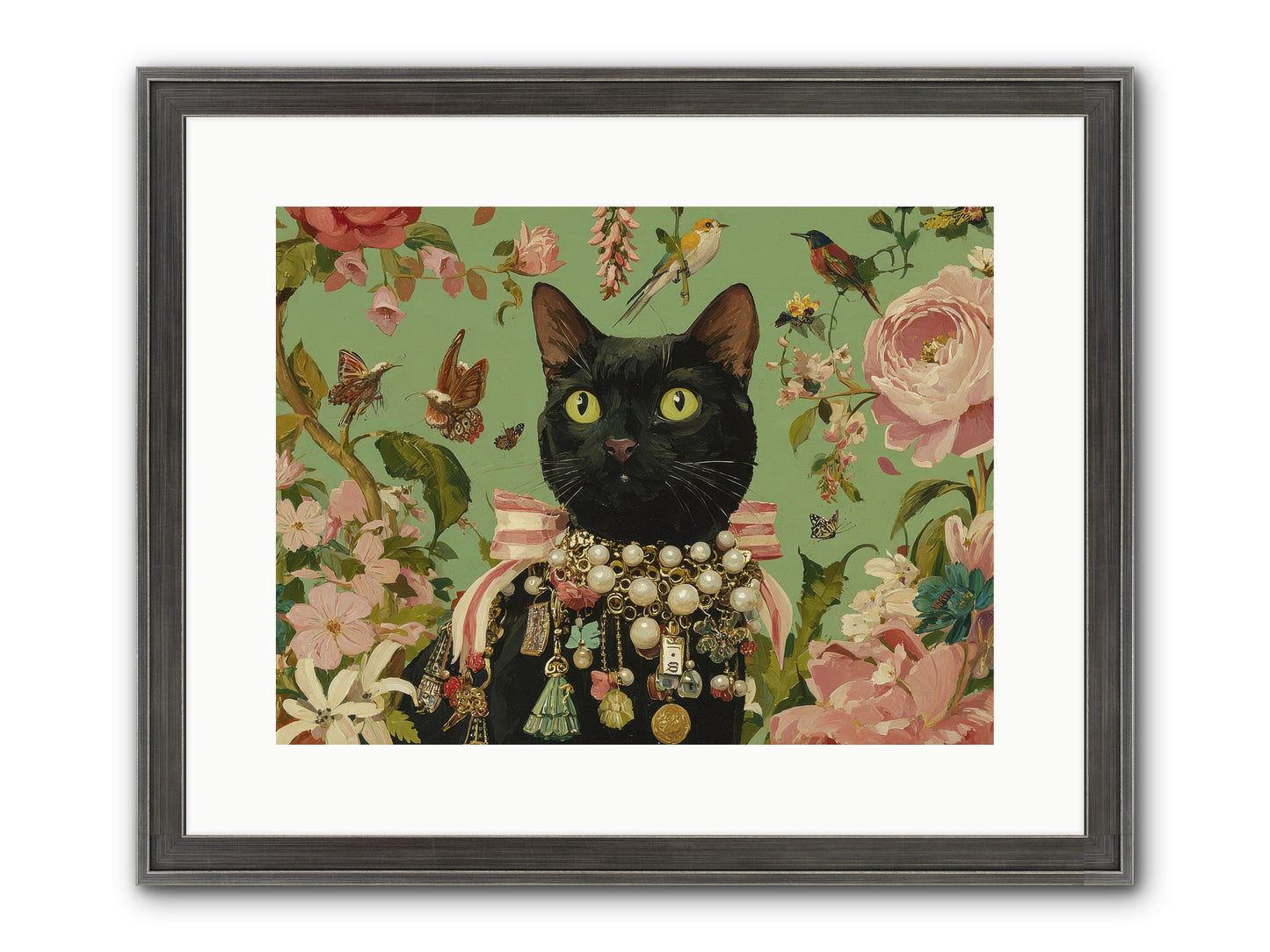 Daisy Whispers Framed Print - Slimwoods Black/Silver 16x12