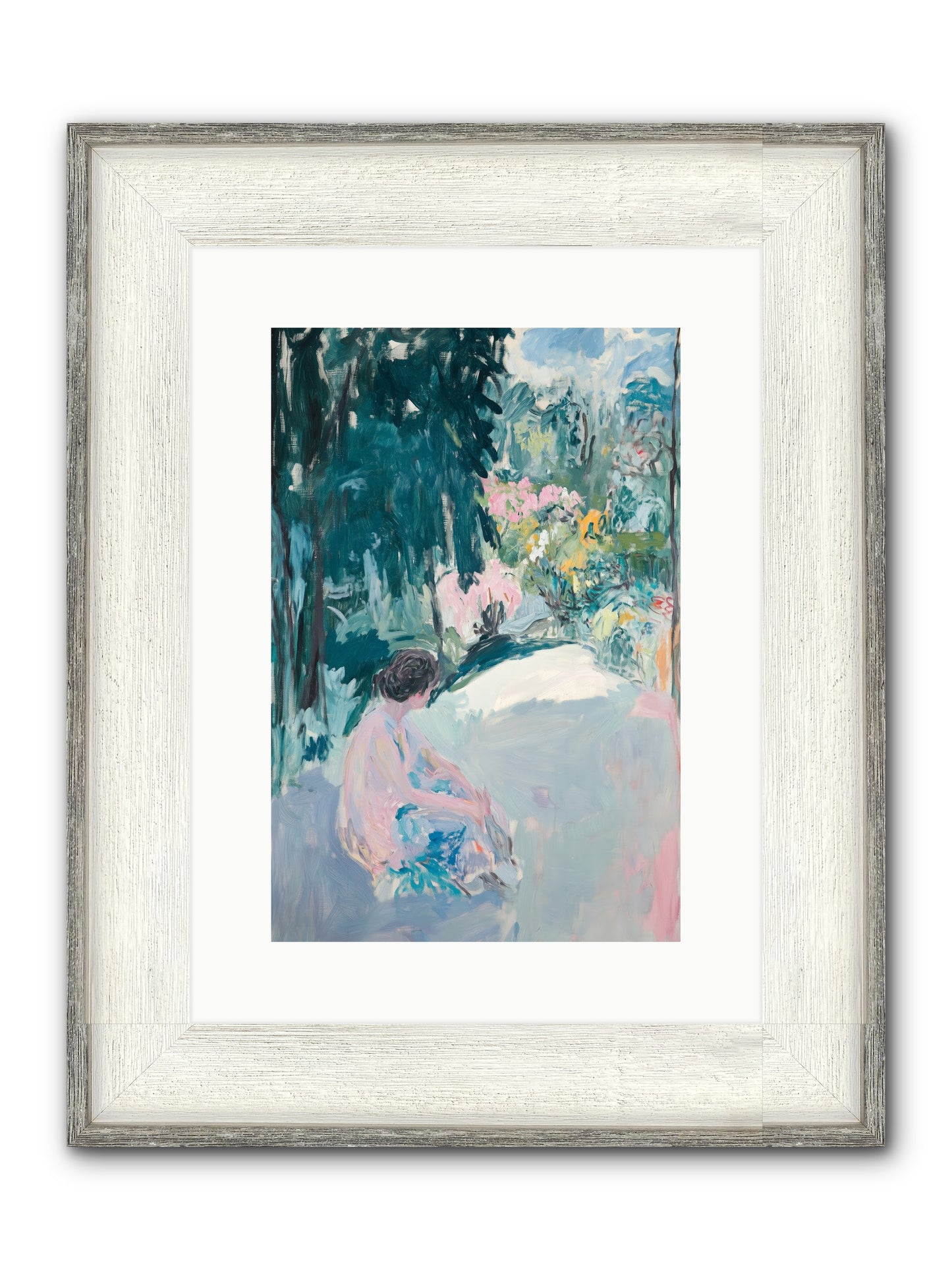 Dalliance Framed Print - Driftwood White 10x15