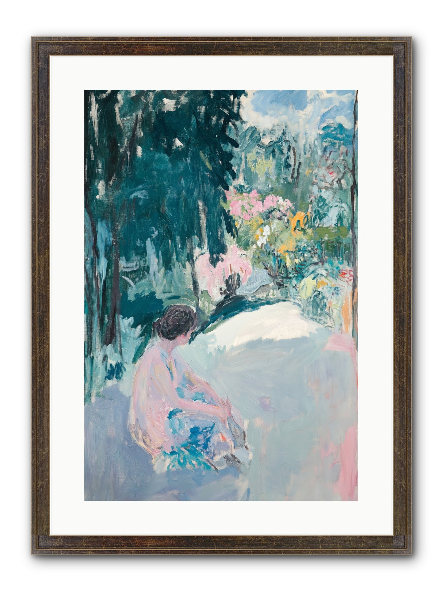 Dalliance Framed Print - Slimwoods Black/Gold 16x24