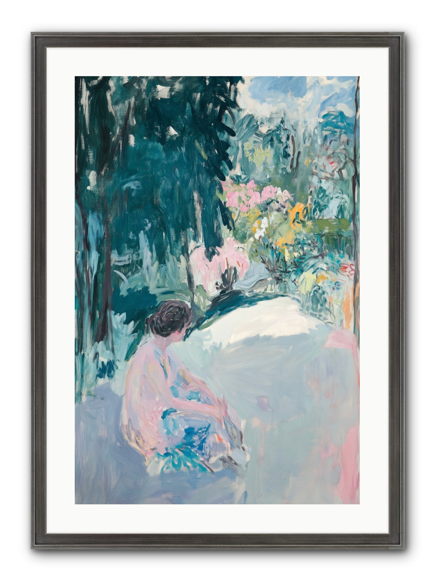 Dalliance Framed Print - Slimwoods Black/Silver 20x30