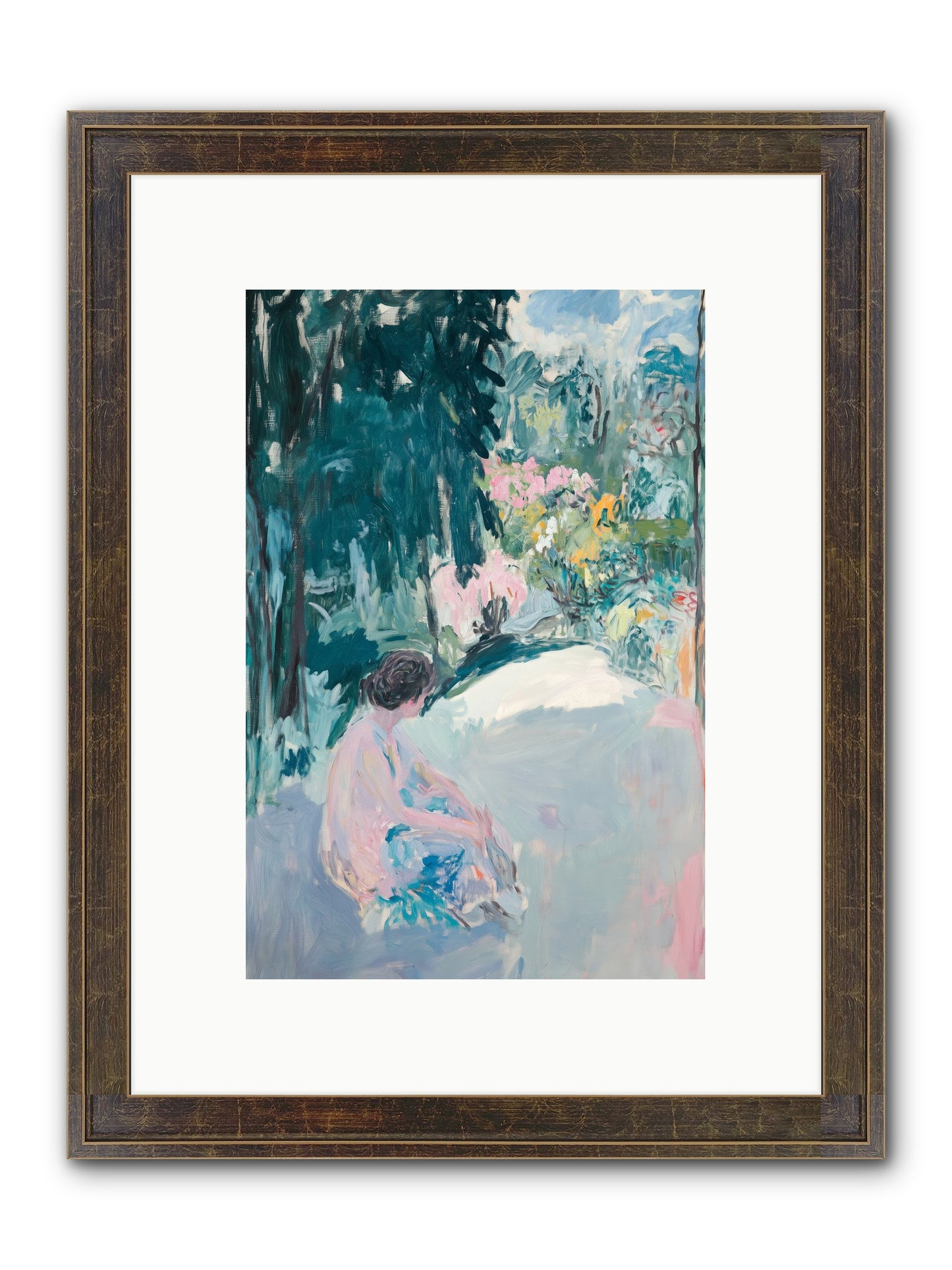 Dalliance Framed Print - Slimwoods Black/Gold 8x12