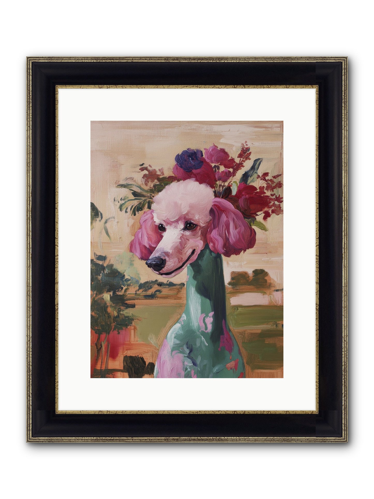 Dame Cordelia Framed Print - Black & Gold 12x16
