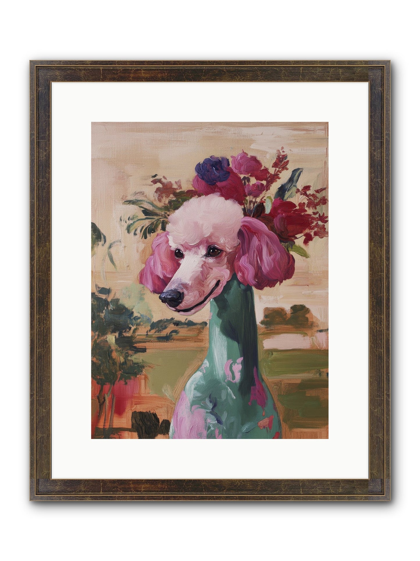 Dame Cordelia Framed Print - Slimwoods Black/Gold 12x16