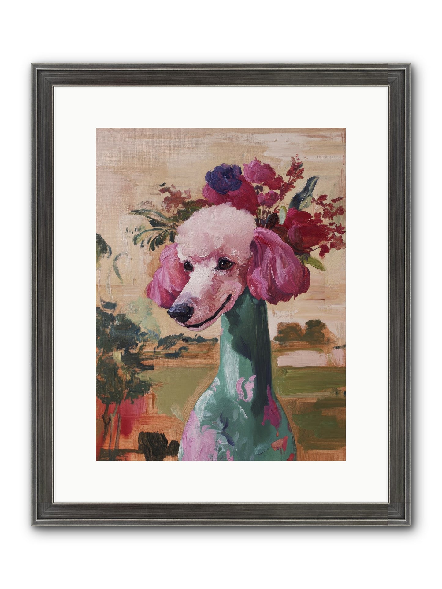 Dame Cordelia Framed Print - Slimwoods Black/Silver 12x16
