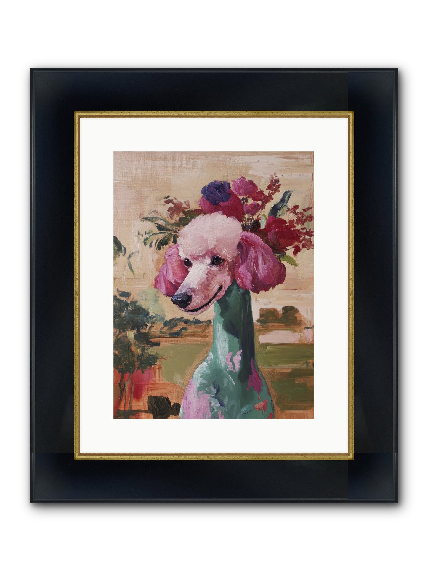 Dame Cordelia Framed Print - Wide Black w/Gold 12x16