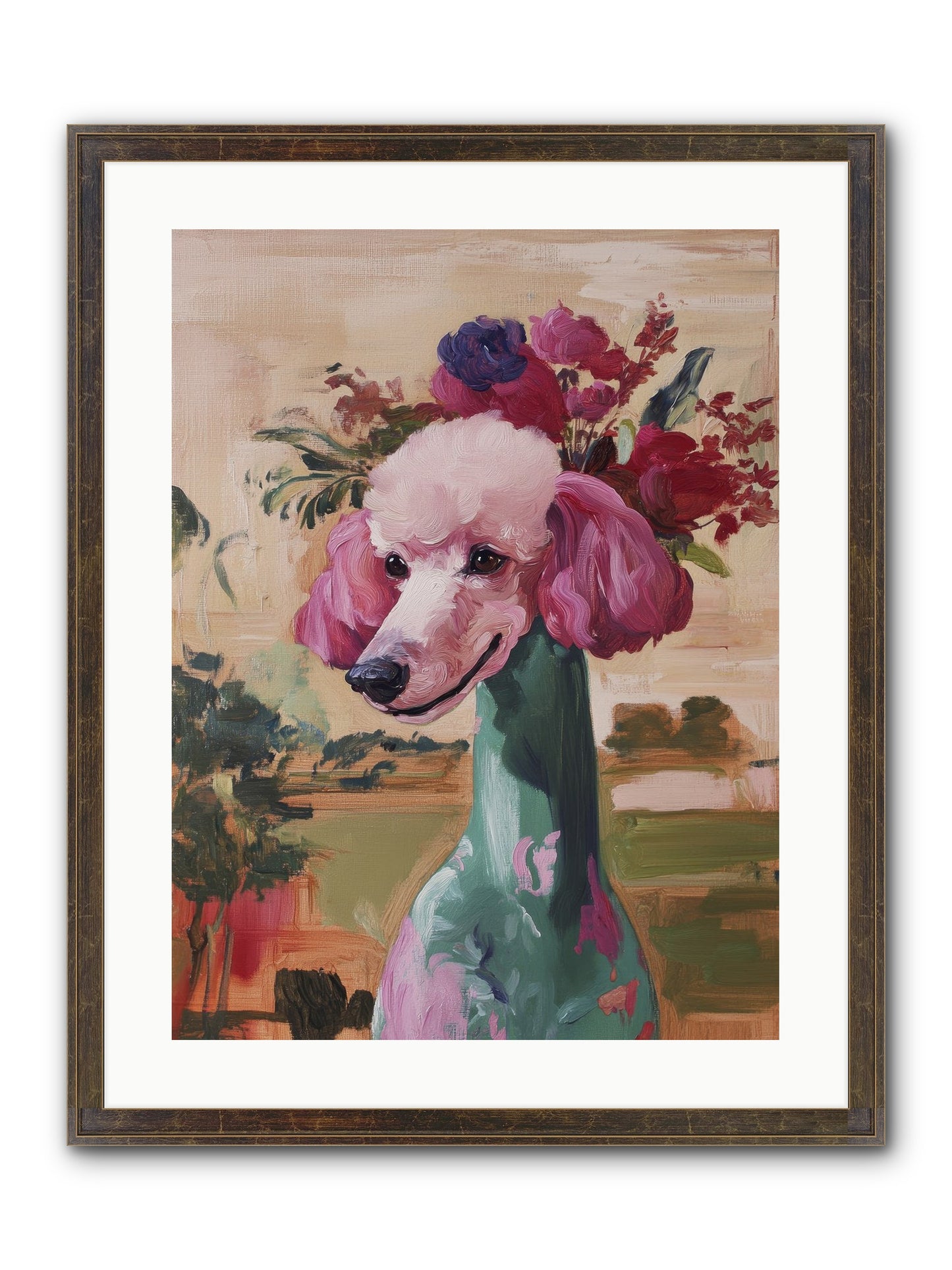 Dame Cordelia Framed Print - Slimwoods Black/Gold 18x24