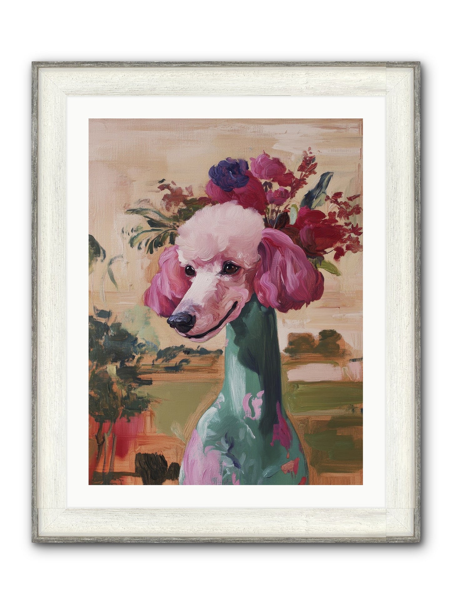 Dame Cordelia Framed Print - Driftwood White 24x32
