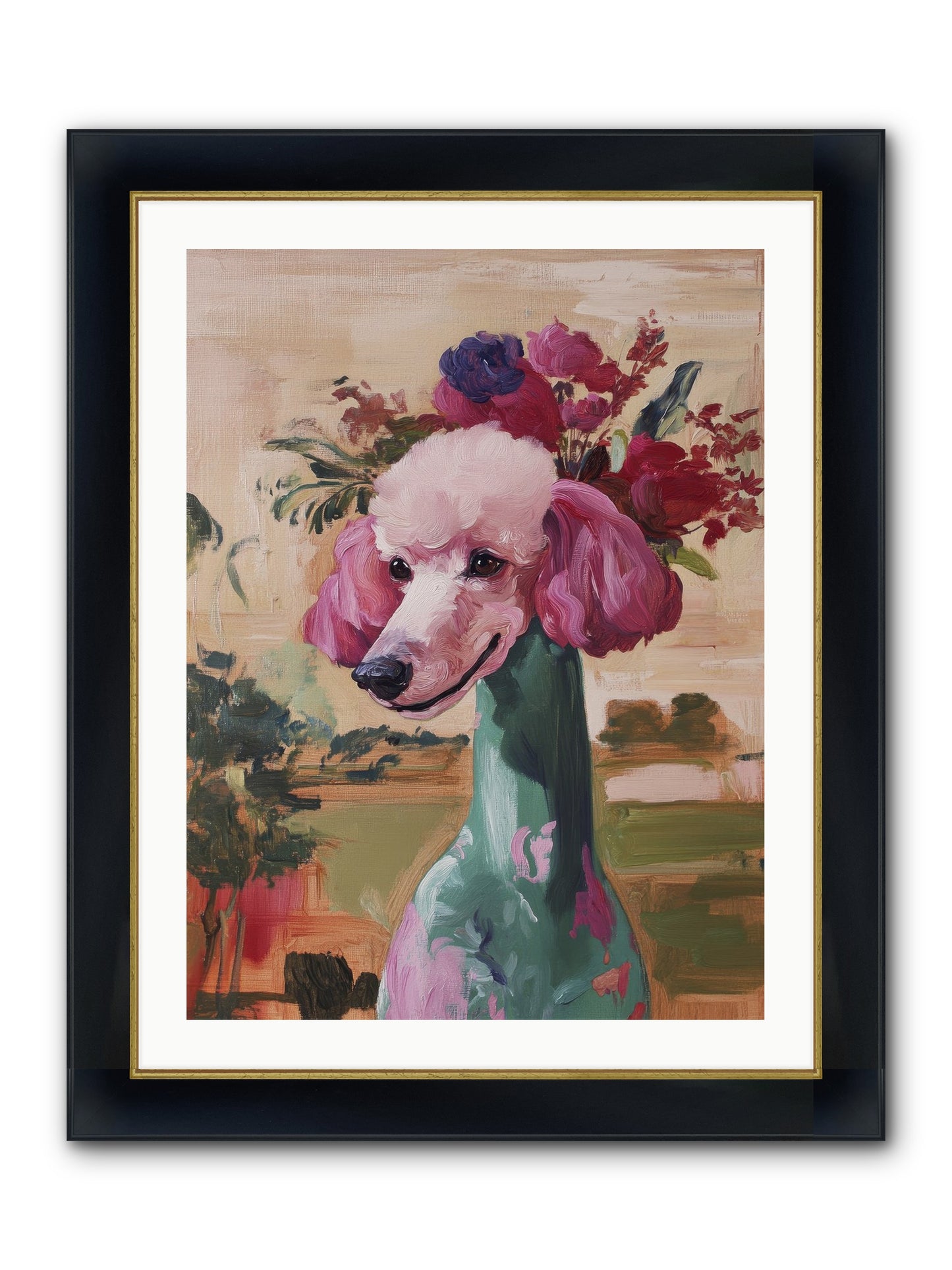 Dame Cordelia Framed Print - Wide Black w/Gold 24x32