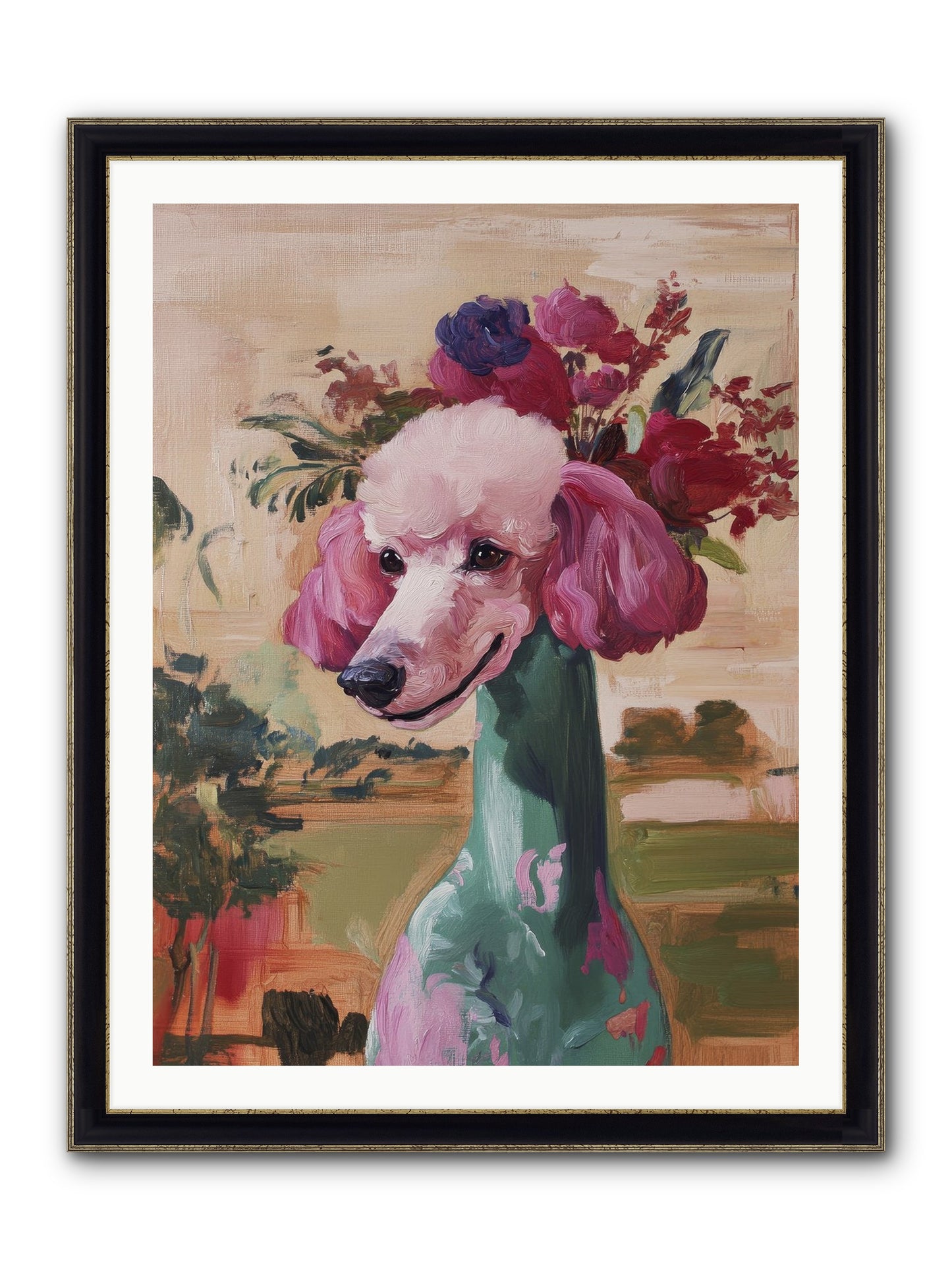 Dame Cordelia Framed Print - Black & Gold 30x40