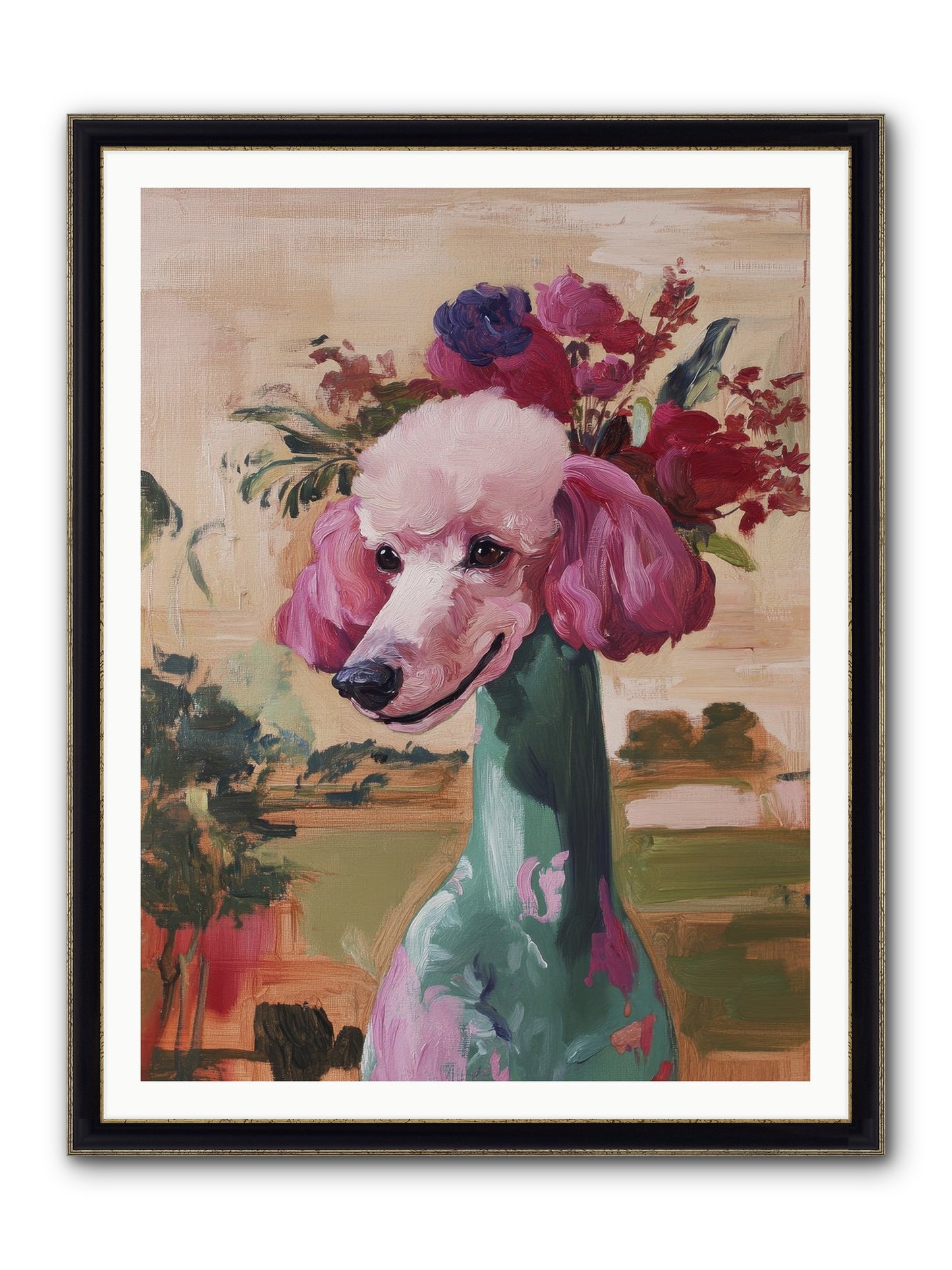 Dame Cordelia Framed Print - Black & Gold 36x48