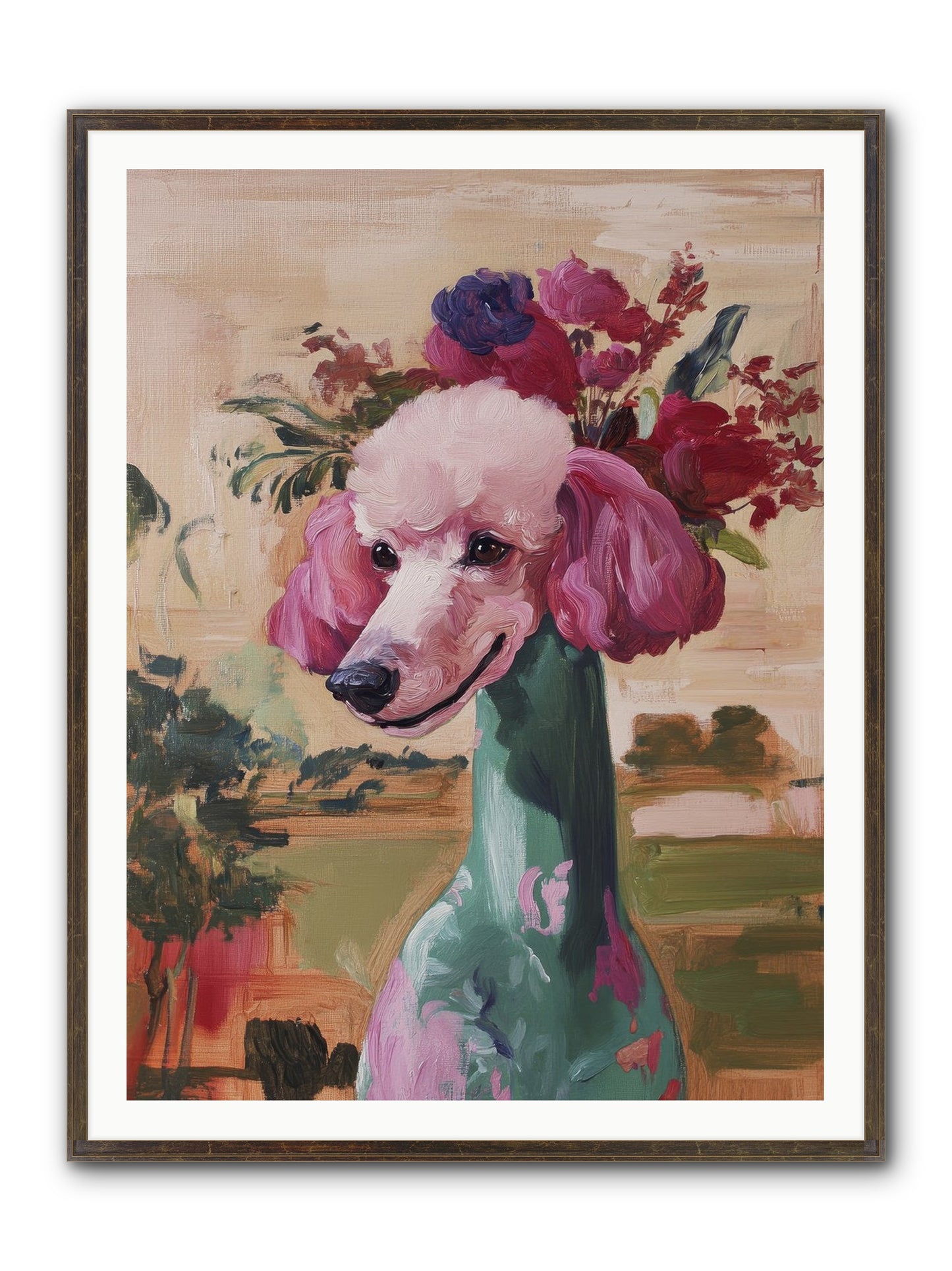Dame Cordelia Framed Print - Slimwoods Black/Gold 36x48