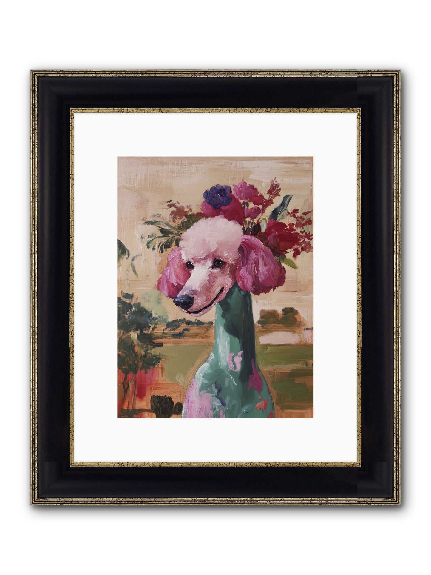 Dame Cordelia Framed Print - Black & Gold 9x12