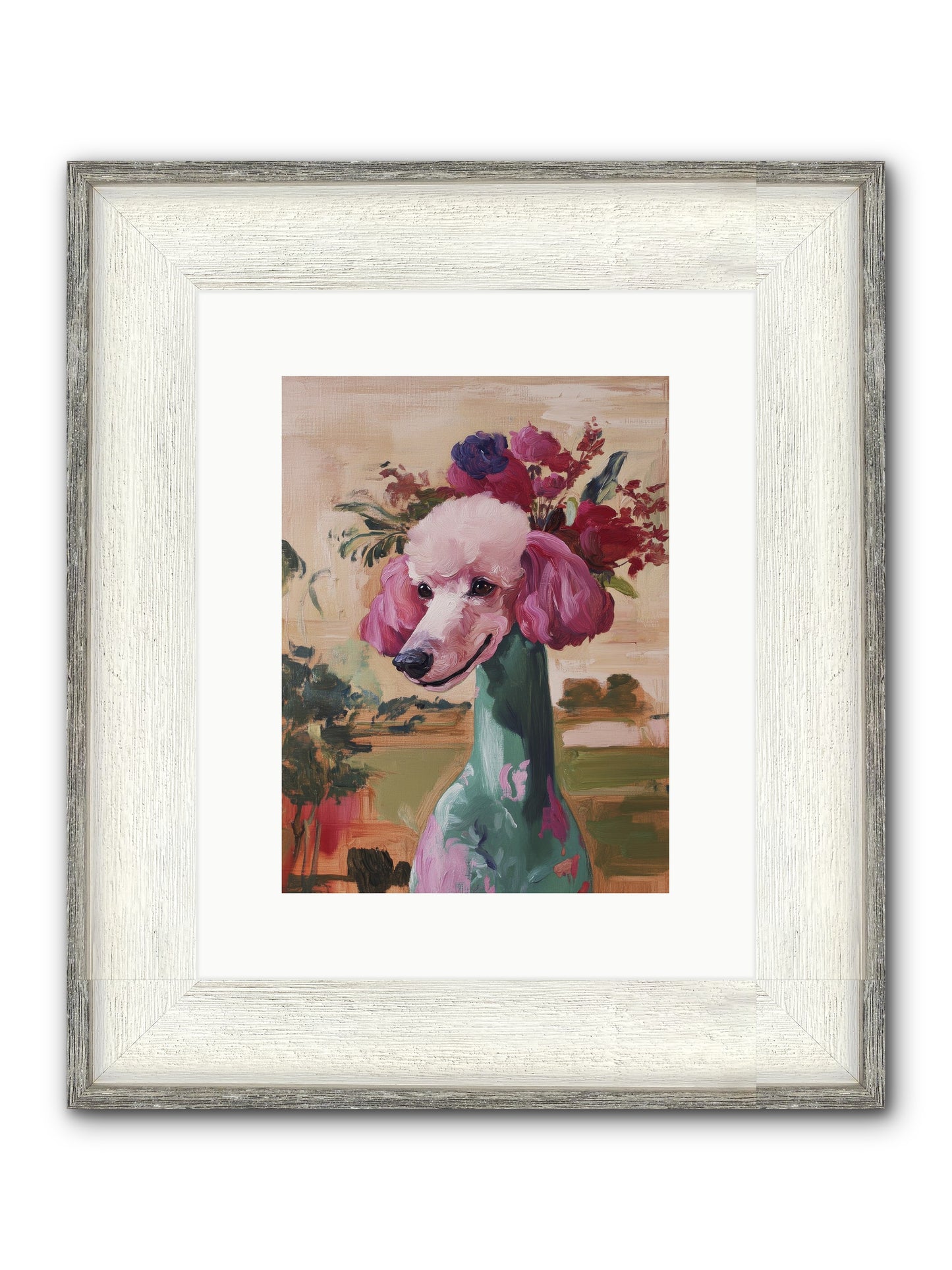 Dame Cordelia Framed Print - Driftwood White 9x12