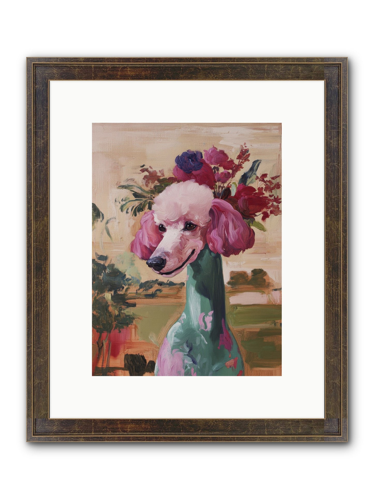 Dame Cordelia Framed Print - Slimwoods Black/Gold 9x12