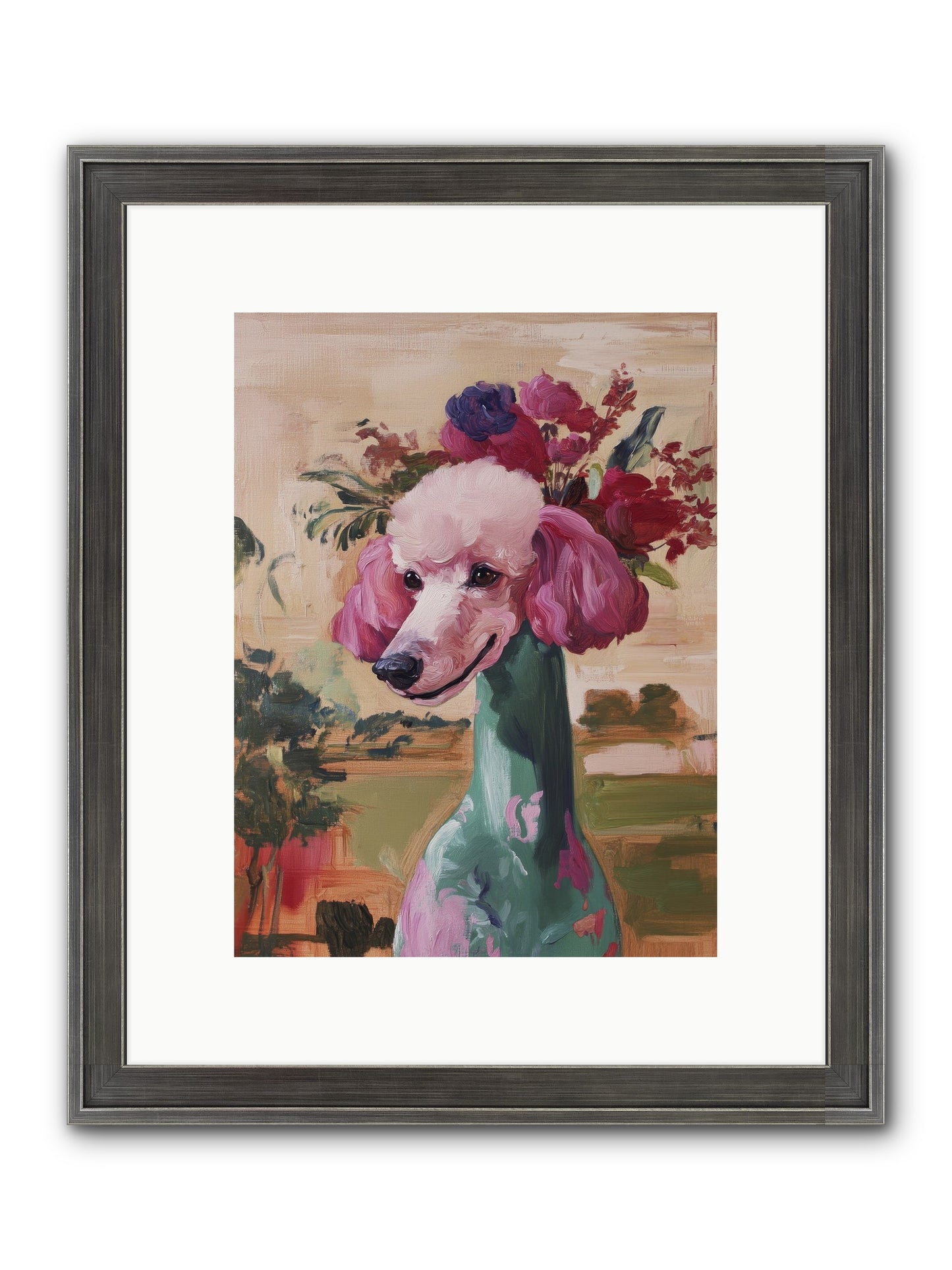 Dame Cordelia Framed Print - Slimwoods Black/Silver 9x12