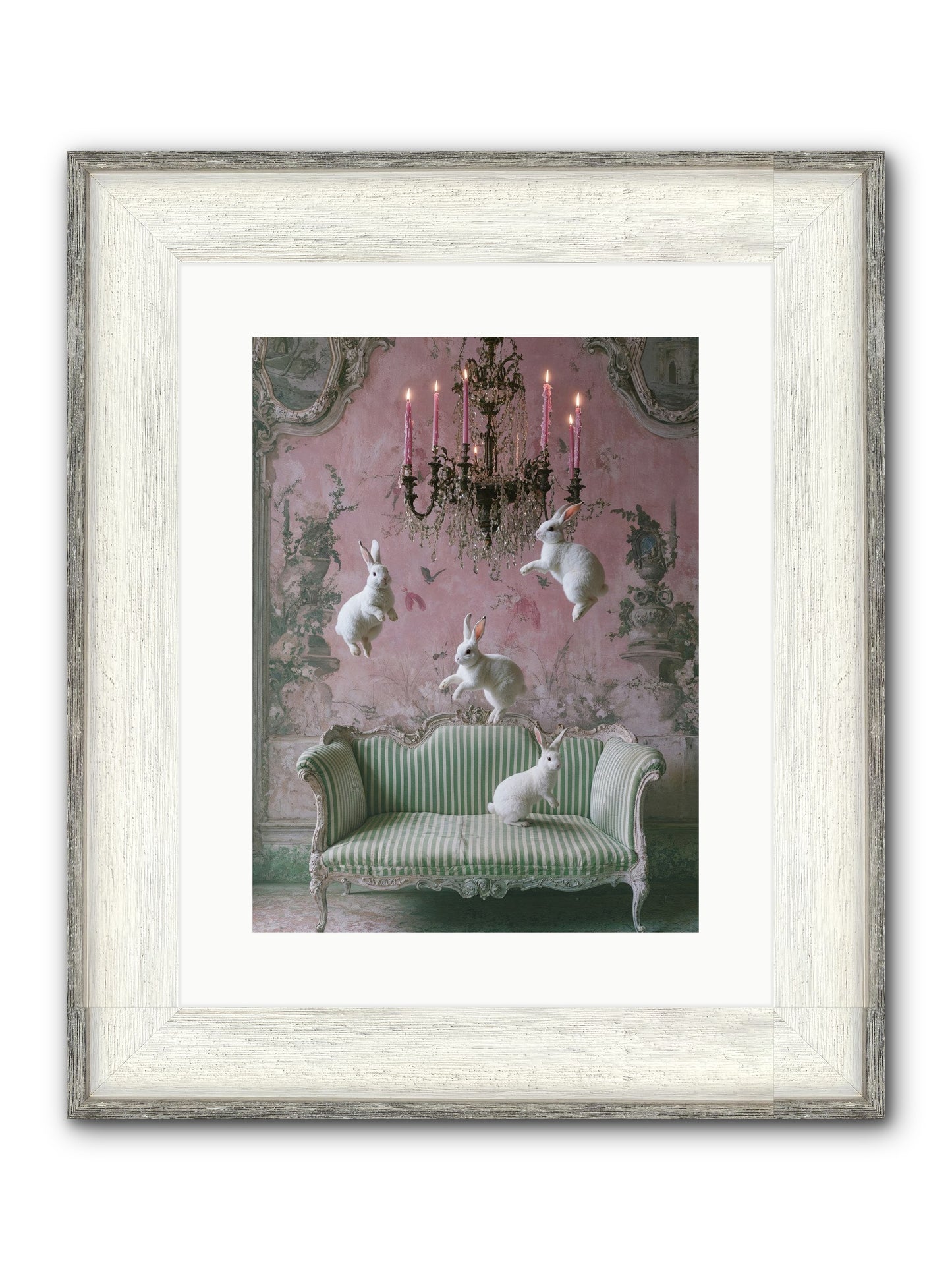 Dance Of Untamed Grace Framed Print - Driftwood White 12x16