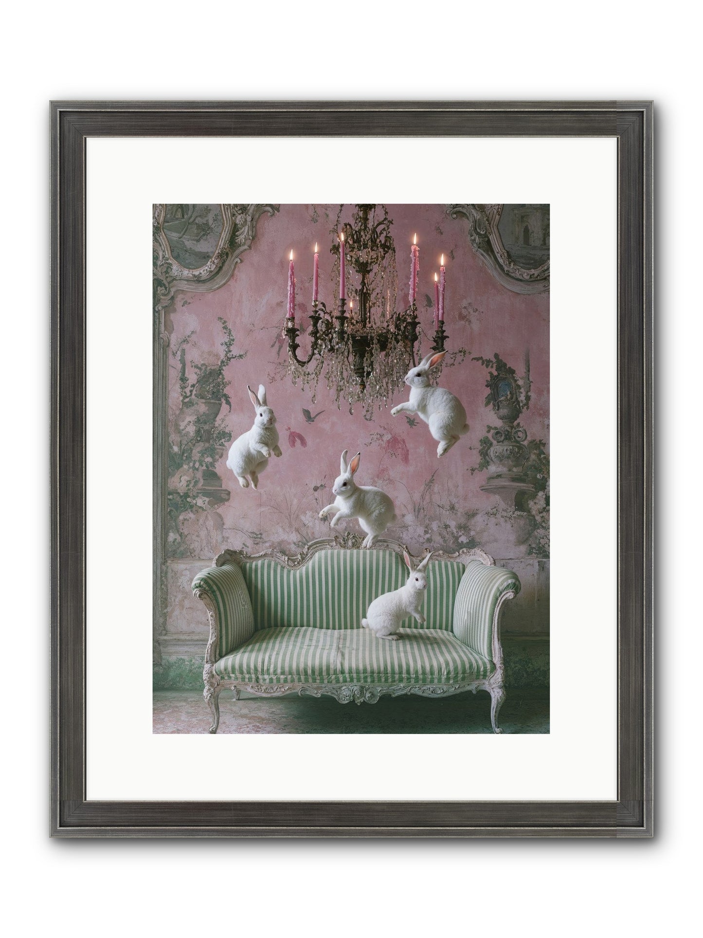 Dance Of Untamed Grace Framed Print - Slimwoods Black/Silver 12x16