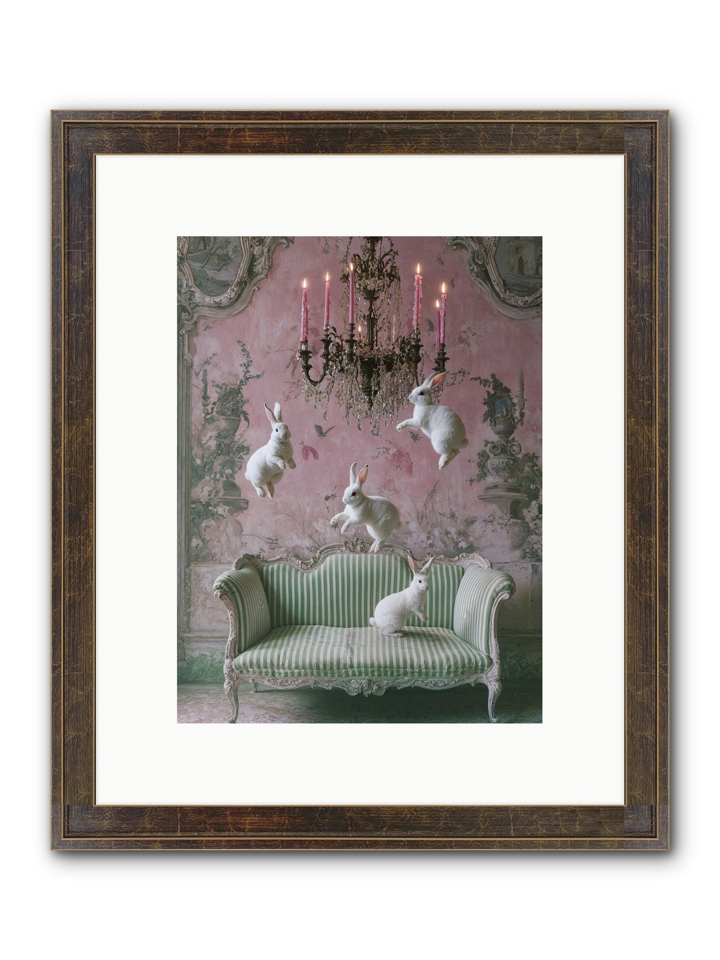 Dance Of Untamed Grace Framed Print - Slimwoods Black/Gold 9x12