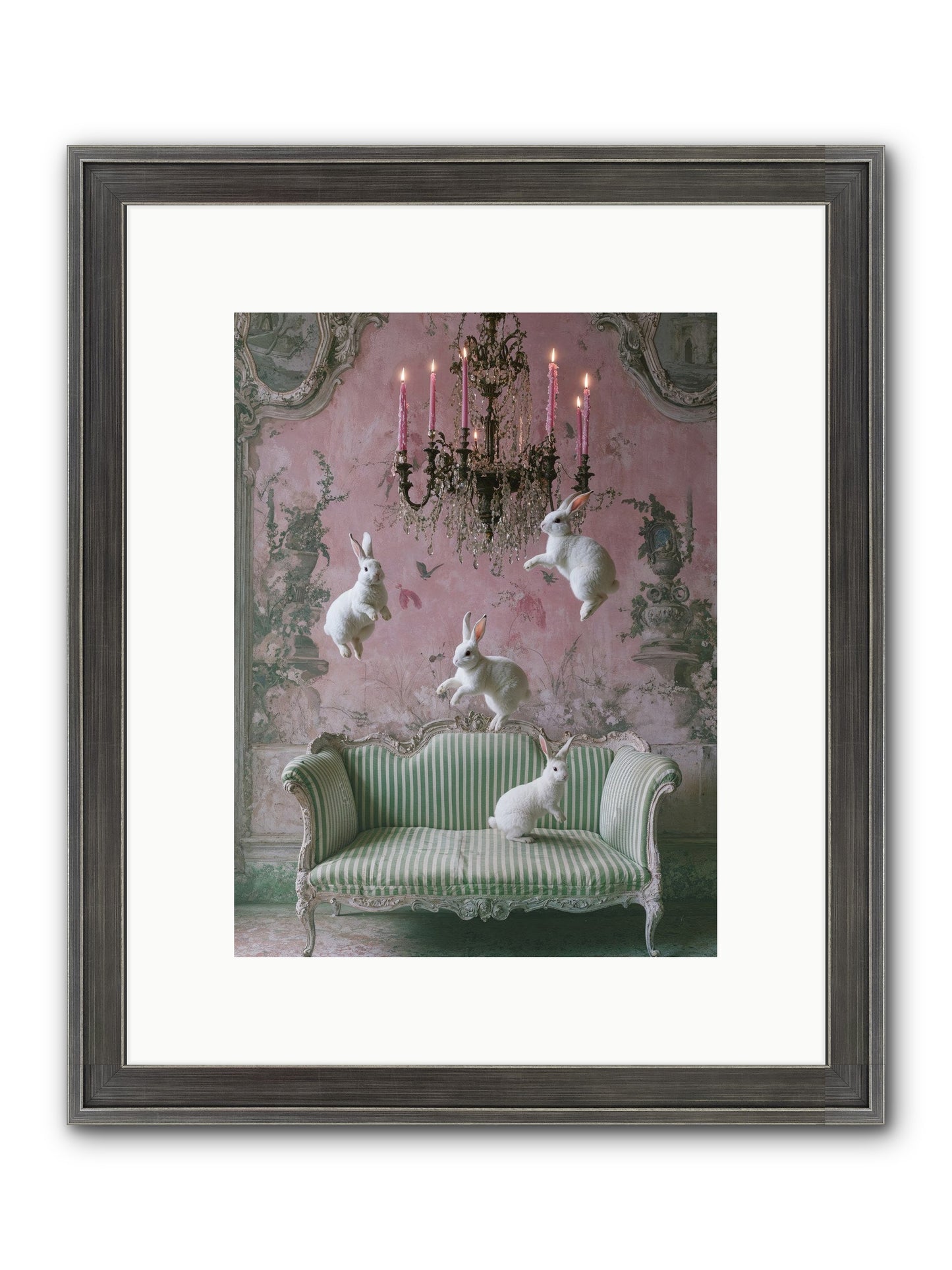 Dance Of Untamed Grace Framed Print - Slimwoods Black/Silver 9x12