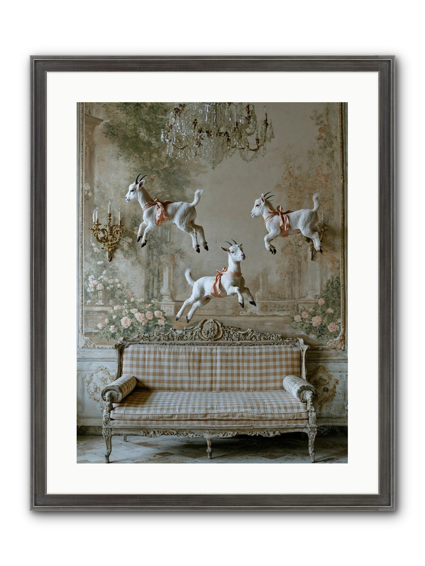 Dance Of Wild Hearts Framed Print - Slimwoods Black/Silver 18x24