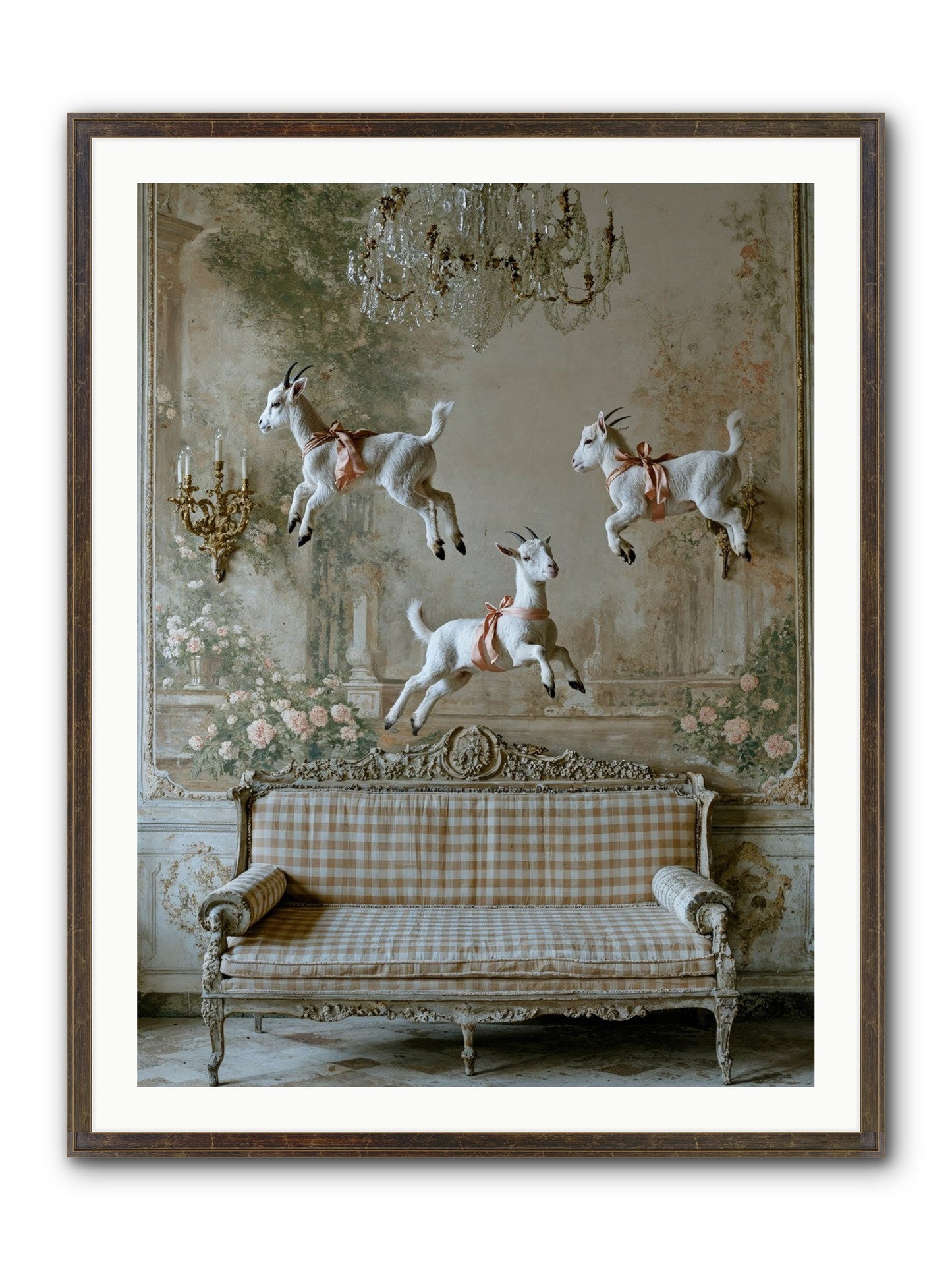 Dance Of Wild Hearts Framed Print - Slimwoods Black/Gold 30x40