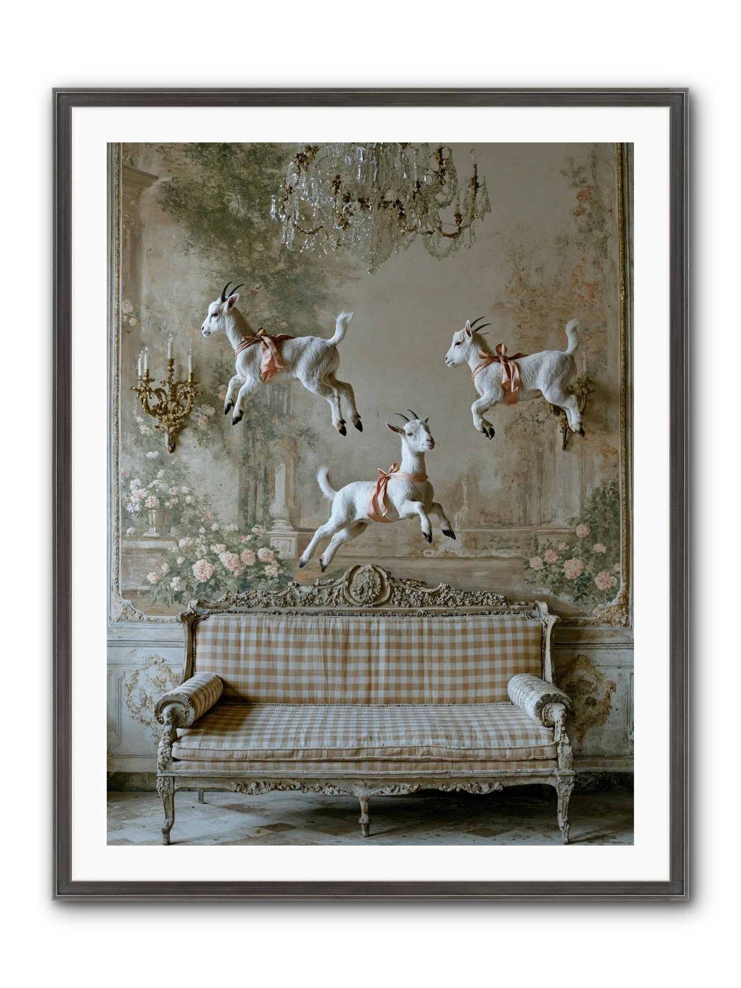 Dance Of Wild Hearts Framed Print - Slimwoods Black/Silver 30x40