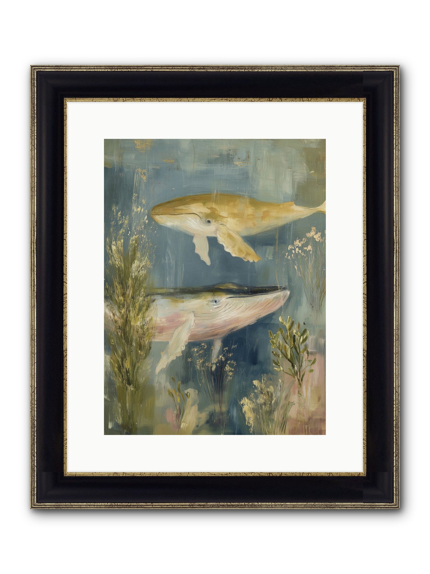 Dance With Wonder Framed Print - Black & Gold 12x16