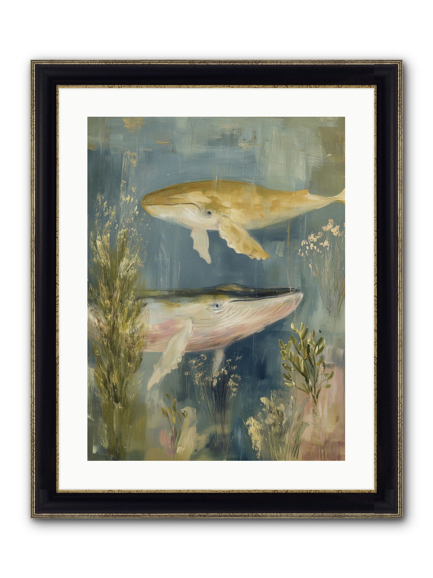Dance With Wonder Framed Print - Black & Gold 18x24
