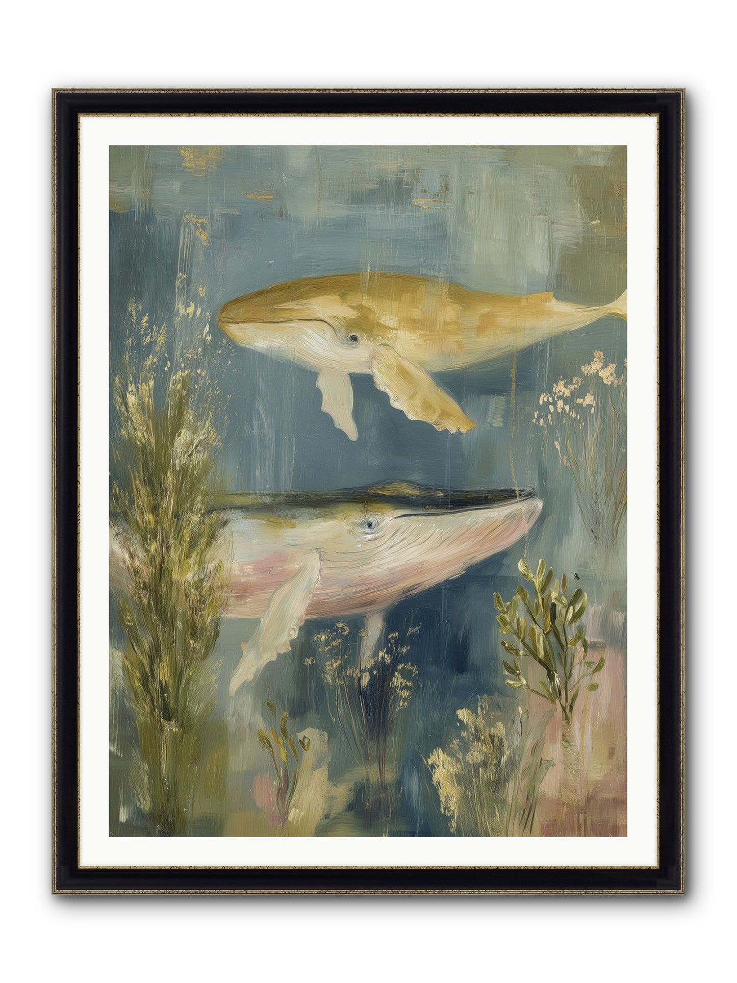 Dance With Wonder Framed Print - Black & Gold 36x48