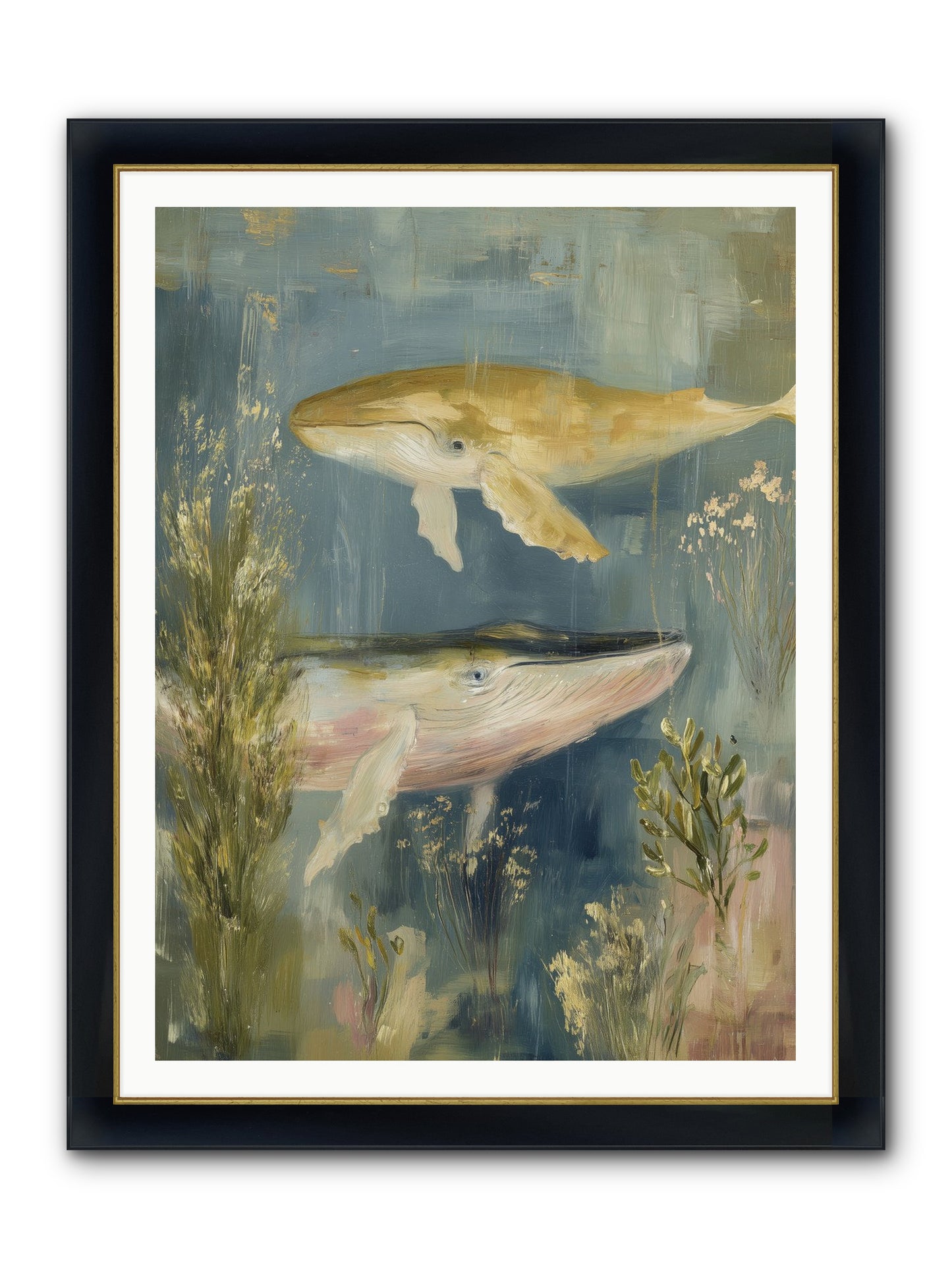 Dance With Wonder Framed Print - Wide Black w/Gold 36x48