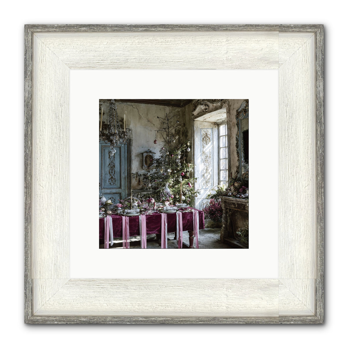 Dancing In Candied Dreams Framed Print - Driftwood White 10x10