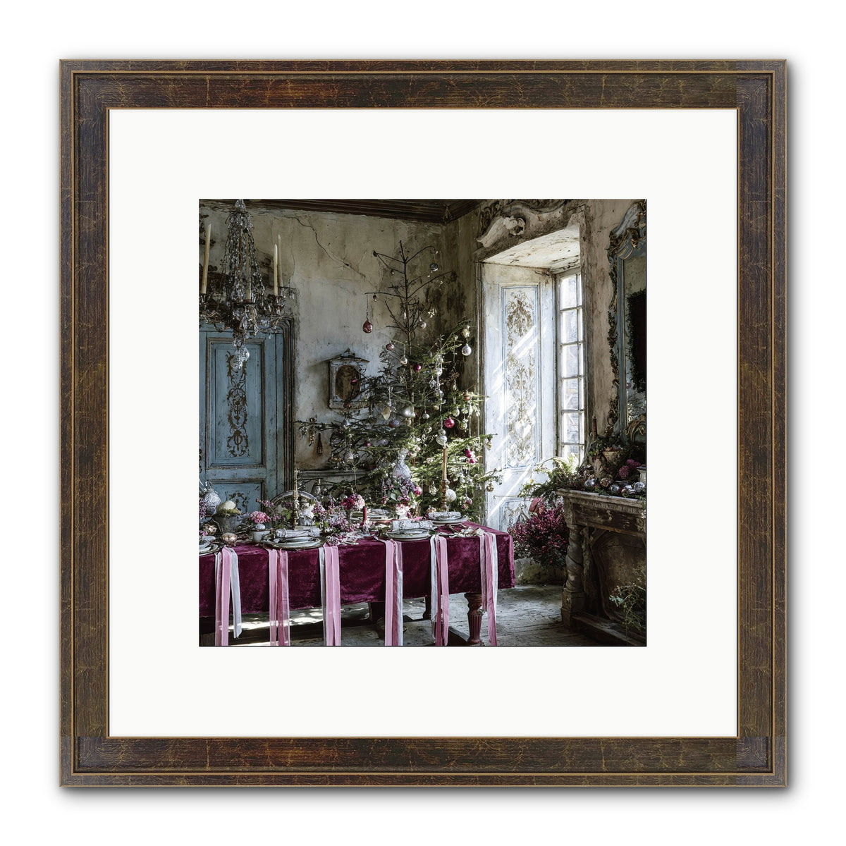 Dancing In Candied Dreams Framed Print - Slimwoods Black/Gold 10x10