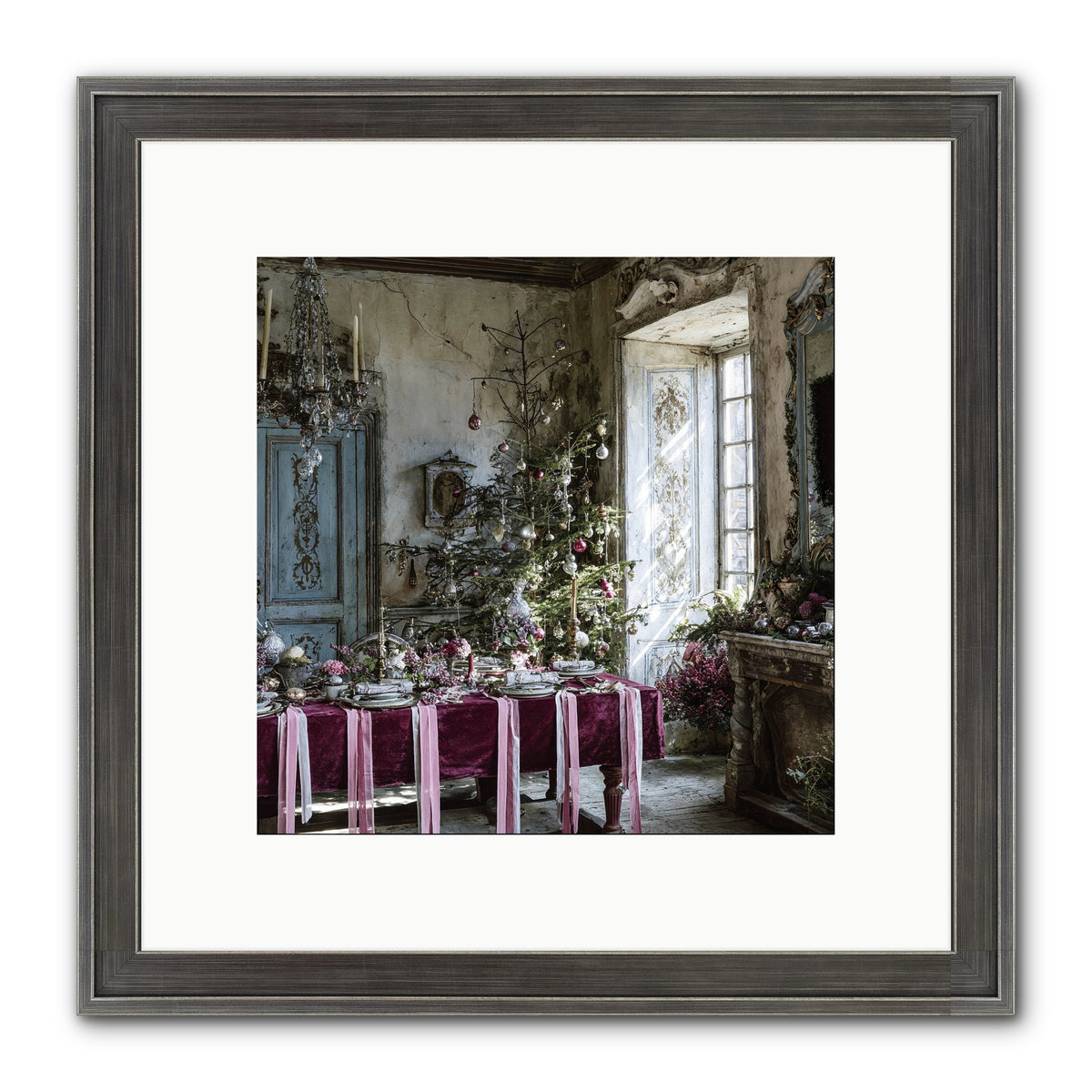 Dancing In Candied Dreams Framed Print - Slimwoods Black/Silver 10x10