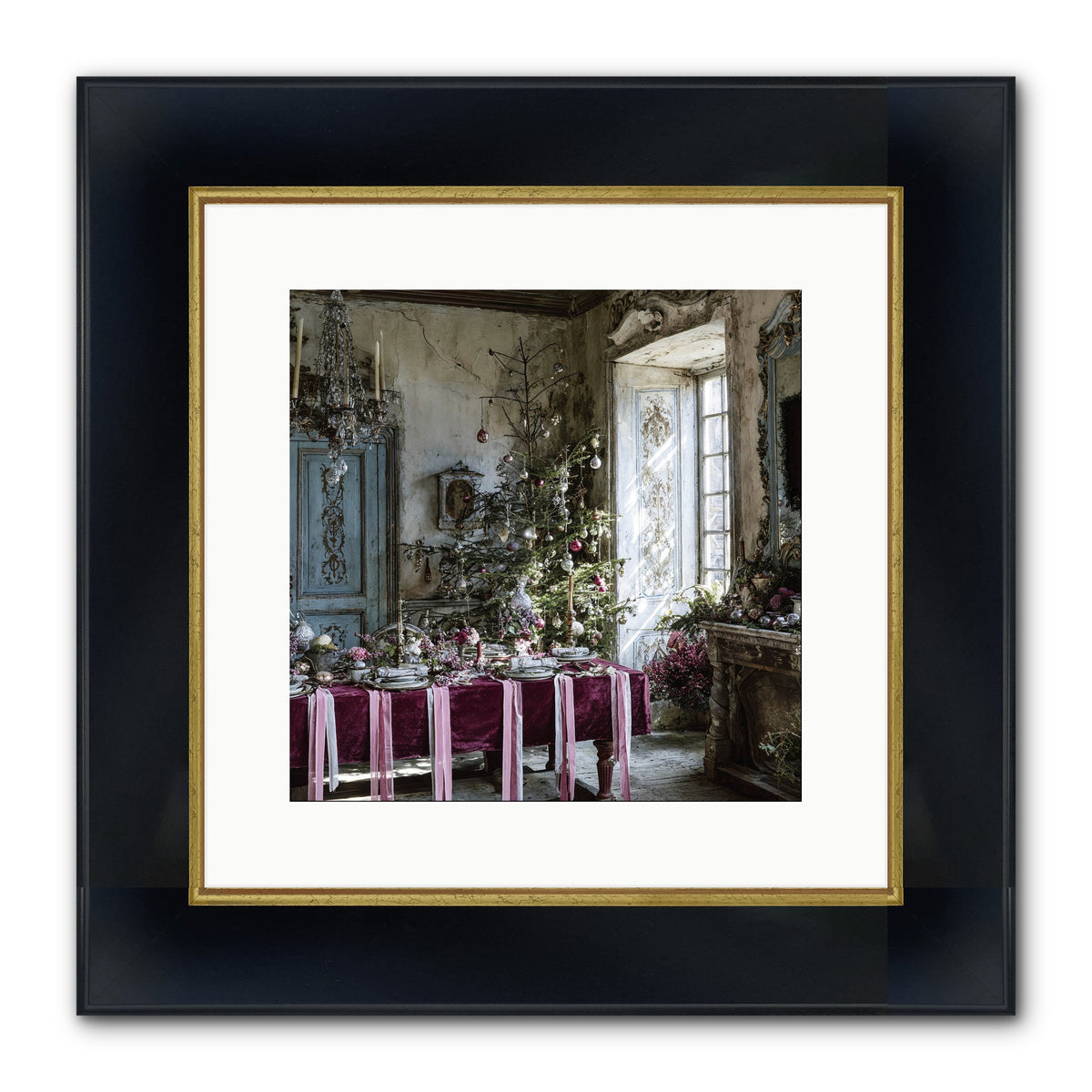 Dancing In Candied Dreams Framed Print - Wide Black w/Gold 12x12