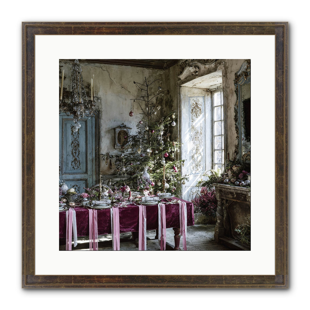 Dancing In Candied Dreams Framed Print - Slimwoods Black/Gold 16x16